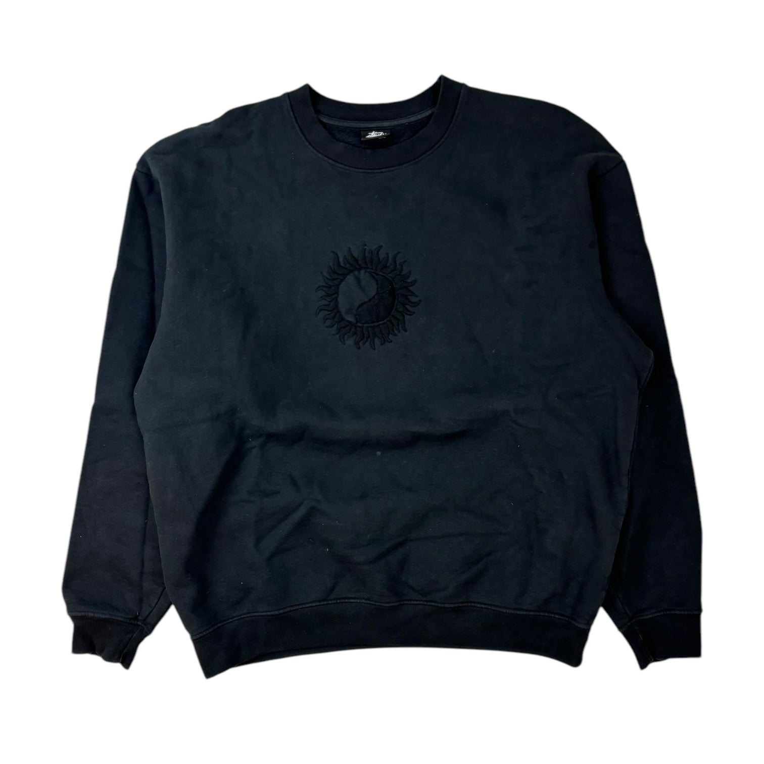 Stussy x Our Legacy Workshop Sun Crewneck Black