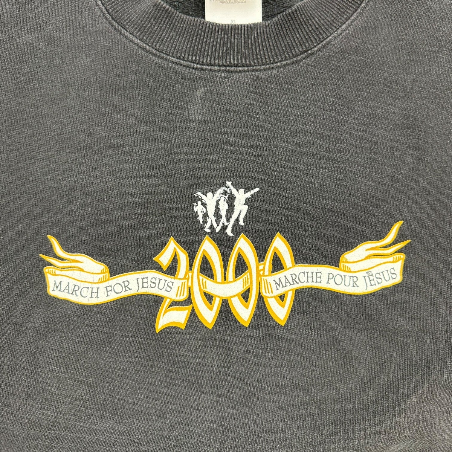 2000 March For Jesus Crewneck Black