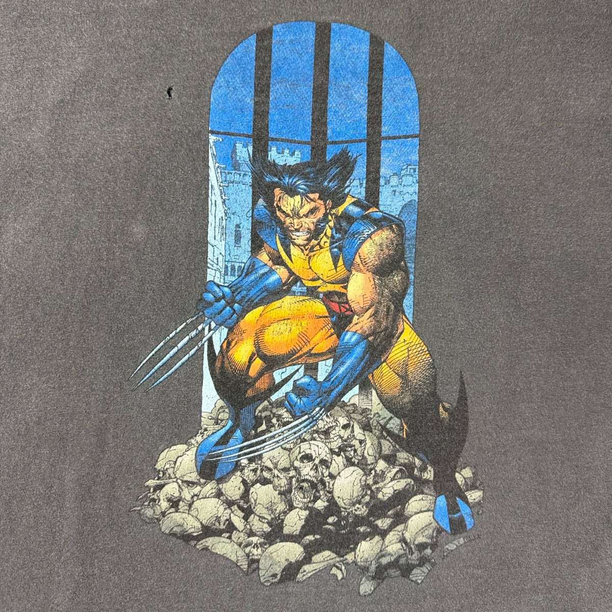 1999 Wolverine Skull Pile Graffiti T-Shirt