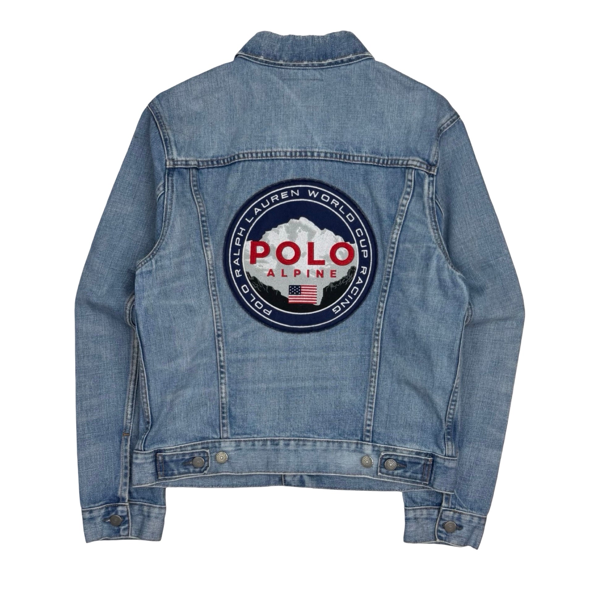 Polo Ralph Lauren Alpine World Cup Racing Denim Jacket Blue