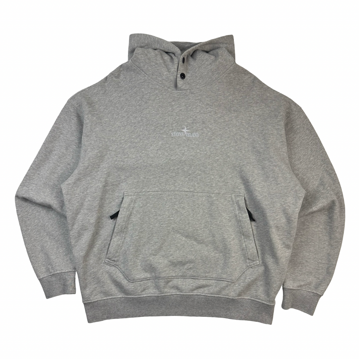 Stone Island Pop Over Hoodie Heather Grey