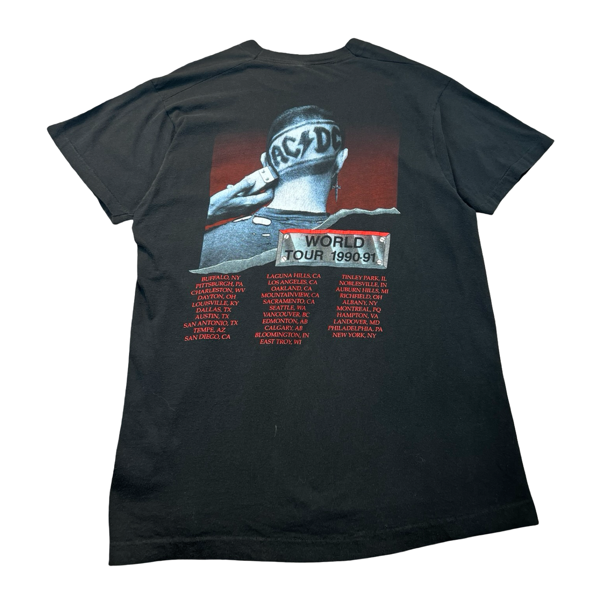 1991 AC/DC “Back In Black” World Tour T-Shirt