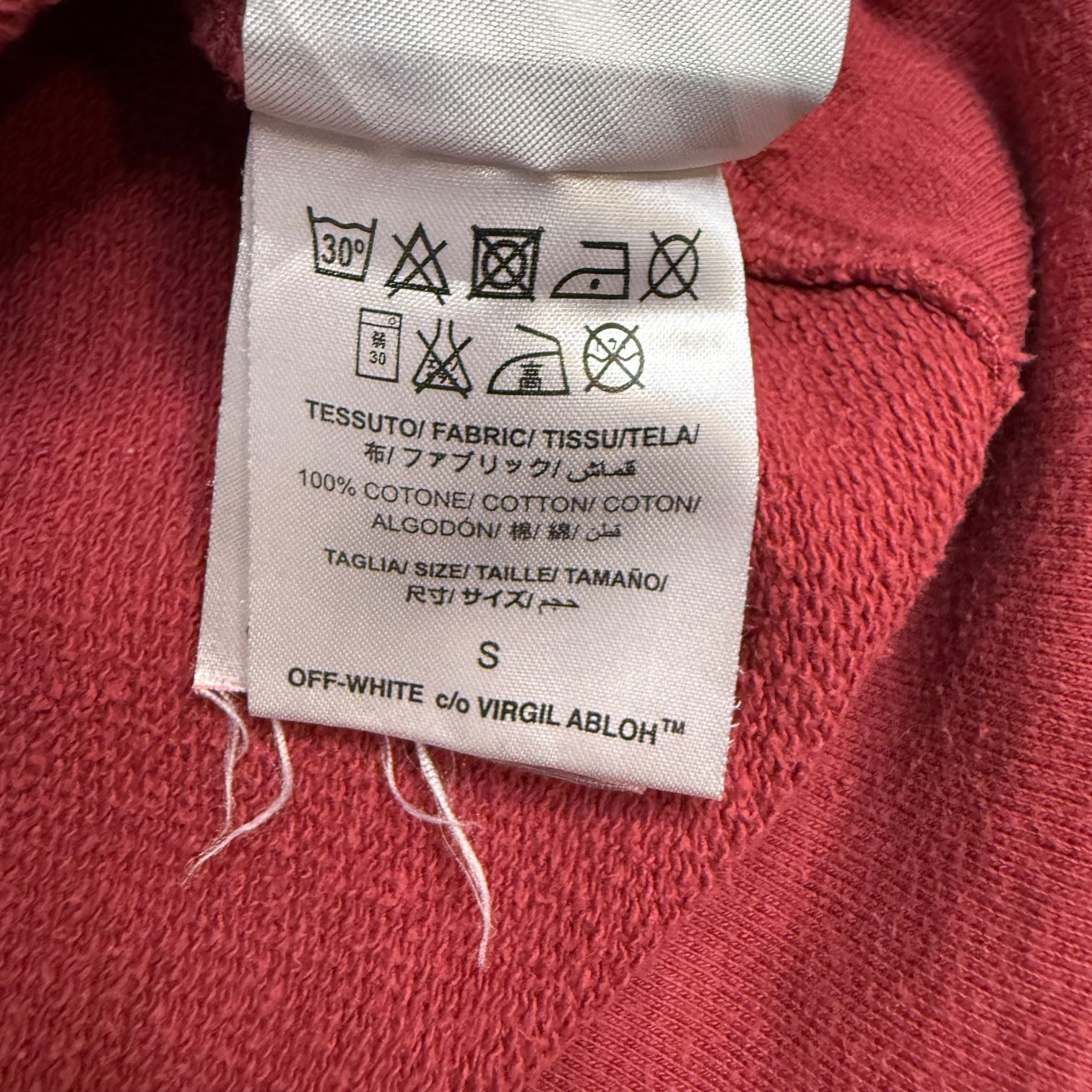Off-White Seeing Things Arrows Hoodie Red