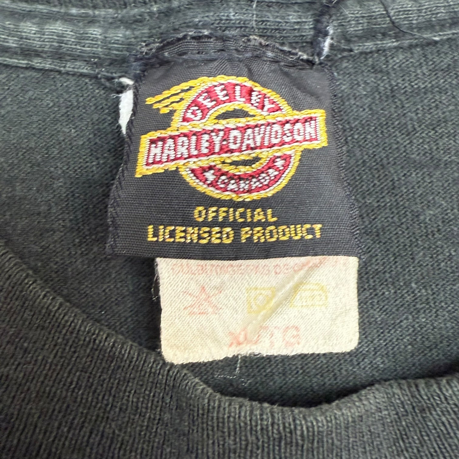 1993 Harley Davidson Taz Looney Tunes Tee Black