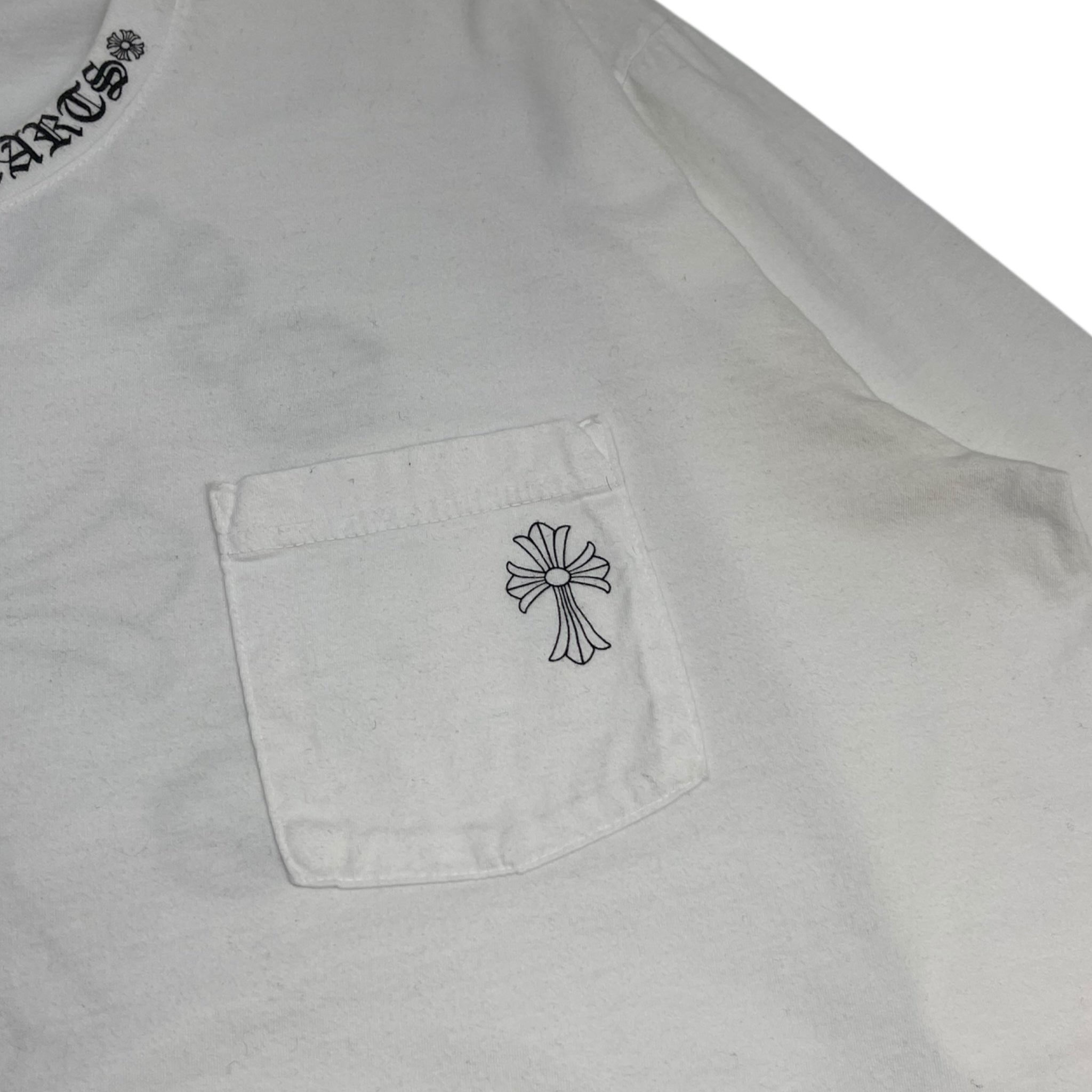 Chrome Hearts Pocket Cross Logo Longsleeve Shirt White