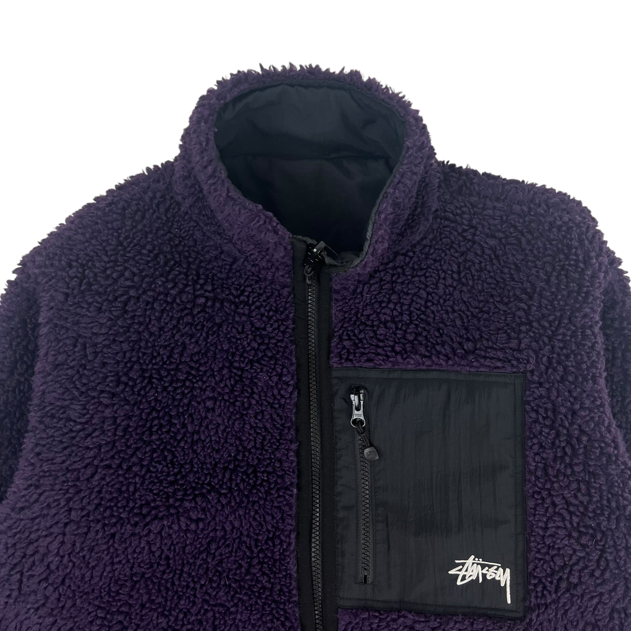 Stussy Sherpa Reversible Jacket Purple