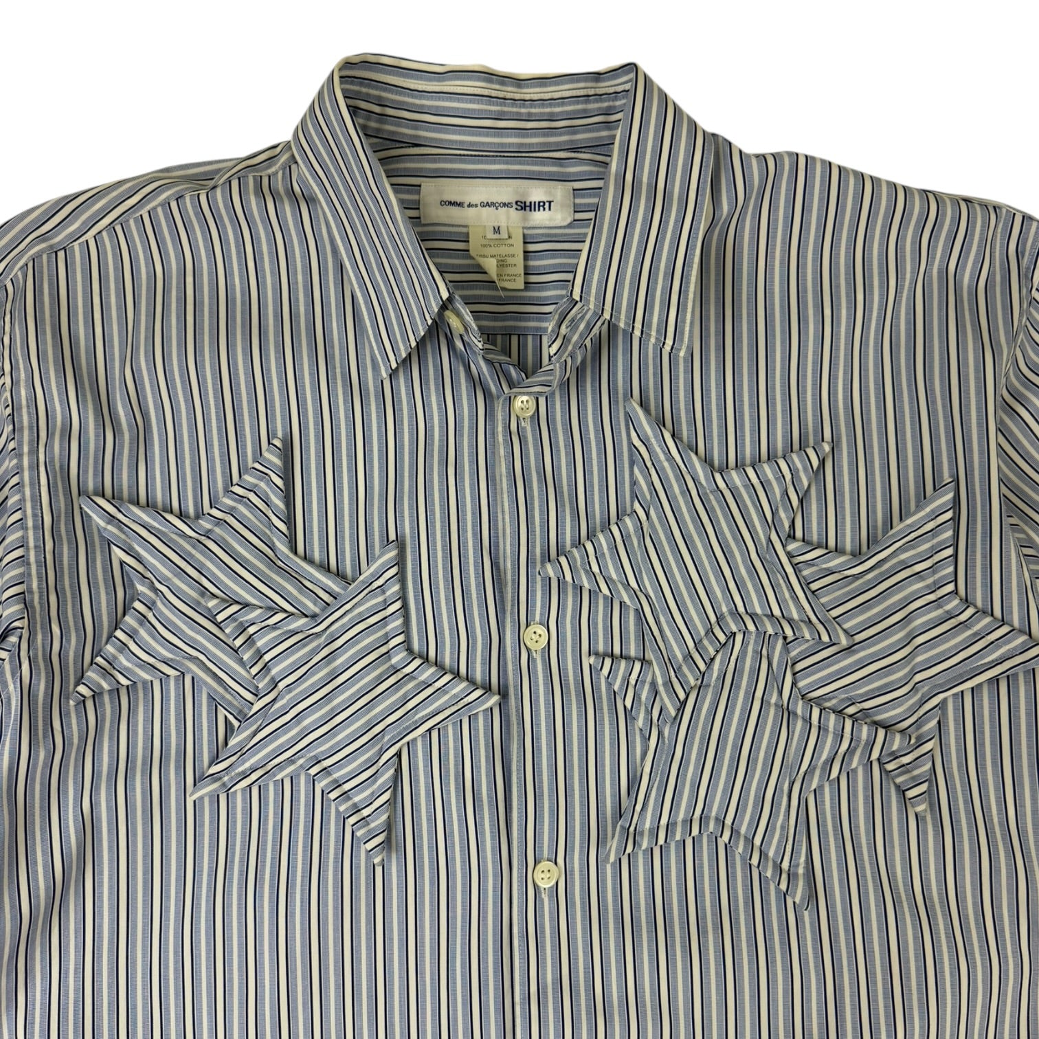 Comme des Garçons 3D Star Button-Up Blue/White
