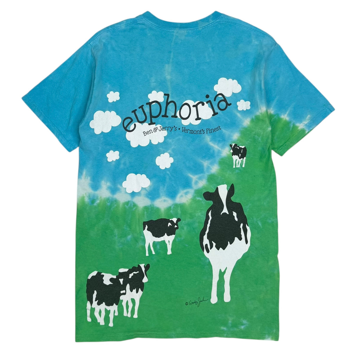 Vintage Ben & Jerry’s Euphoria All Over Print Tee Blue/Green