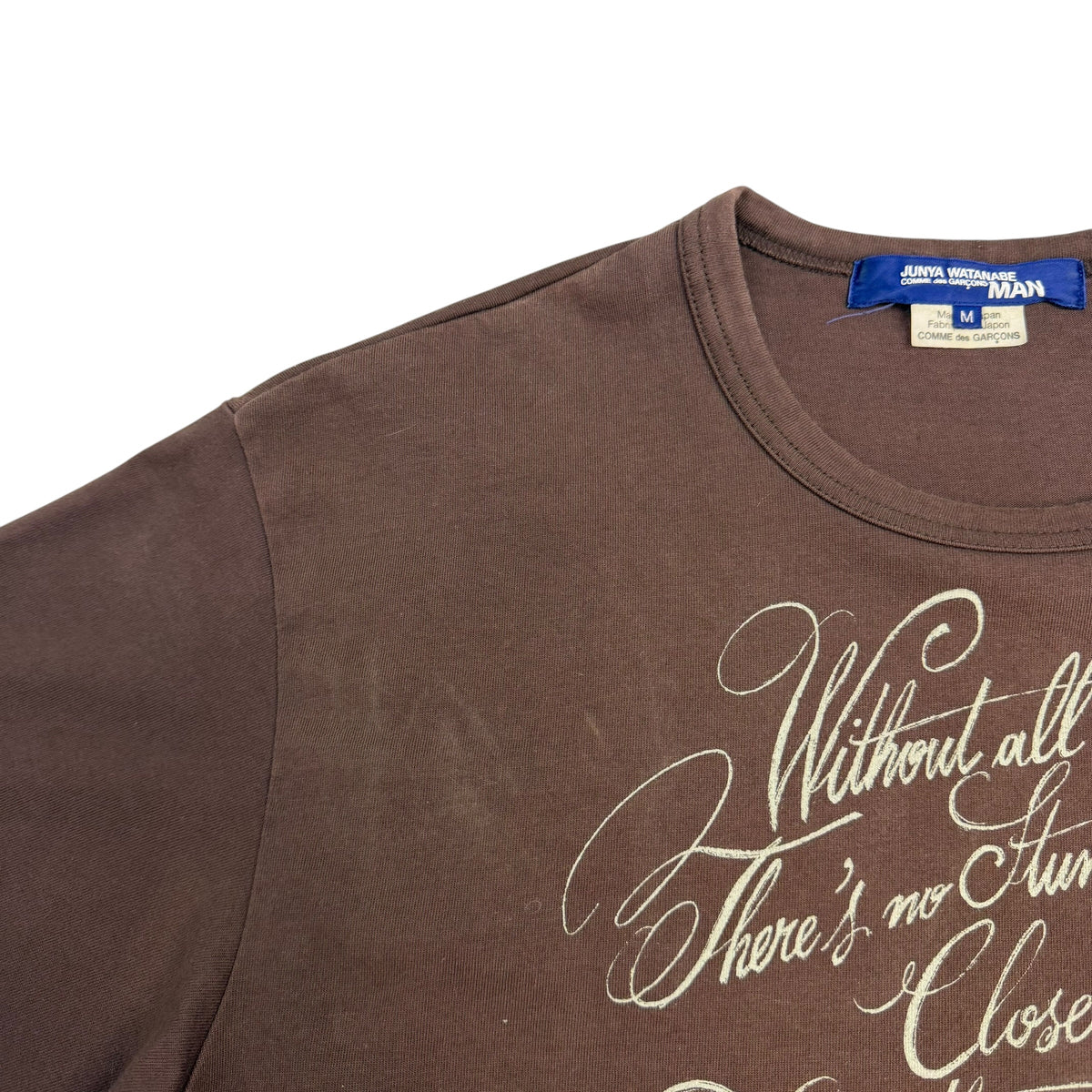 Junya Watanabe Ottolenghi Script Tee Brown