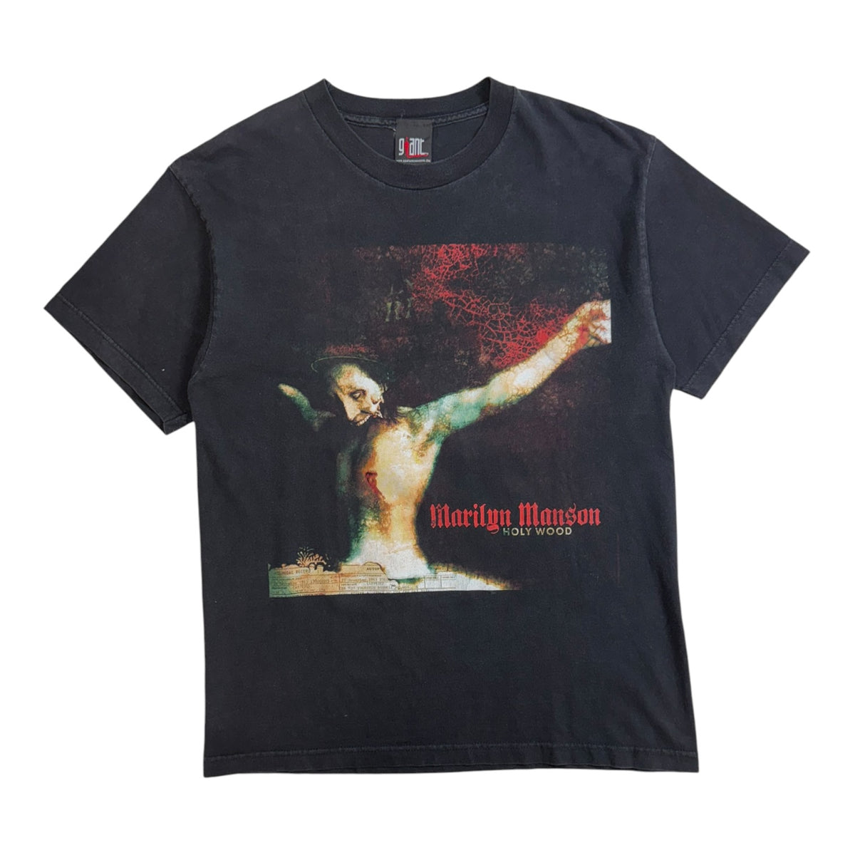 Vintage 2000 Marilyn Manson “Guns, God, And Government” Holy Wood Tour T-Shirt Black