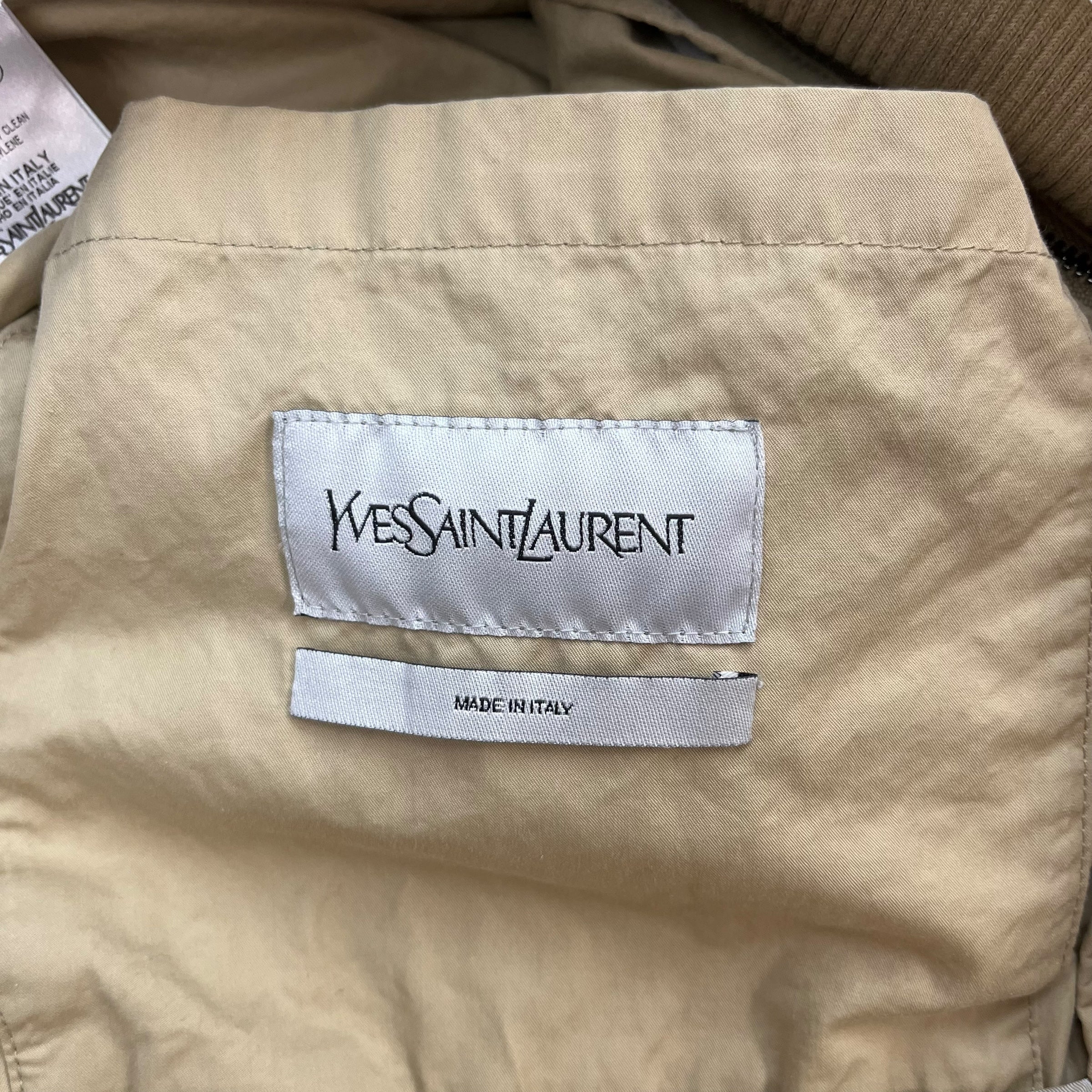Vintage Yves Saint Laurent Windbreaker Navy/Beige