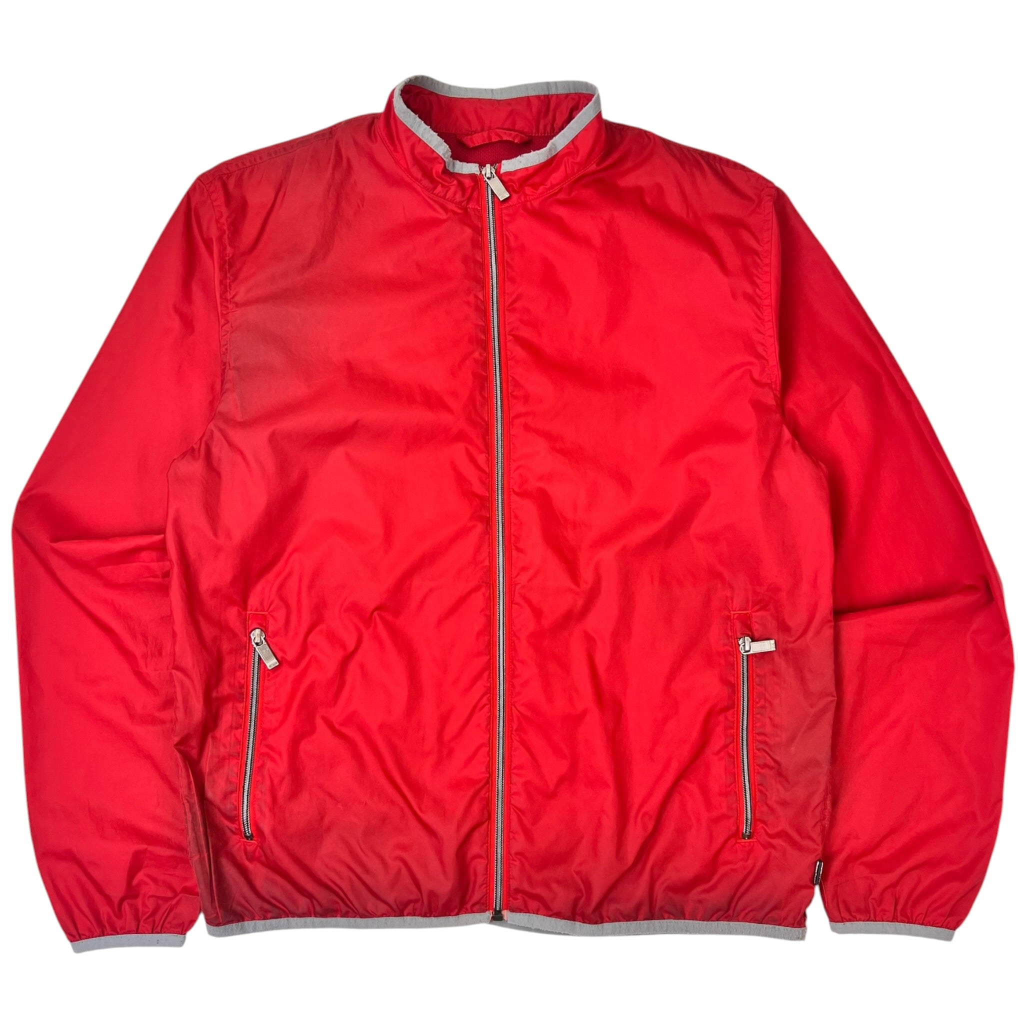 Zegna Sport Windbreaker Lightweight Shell Red