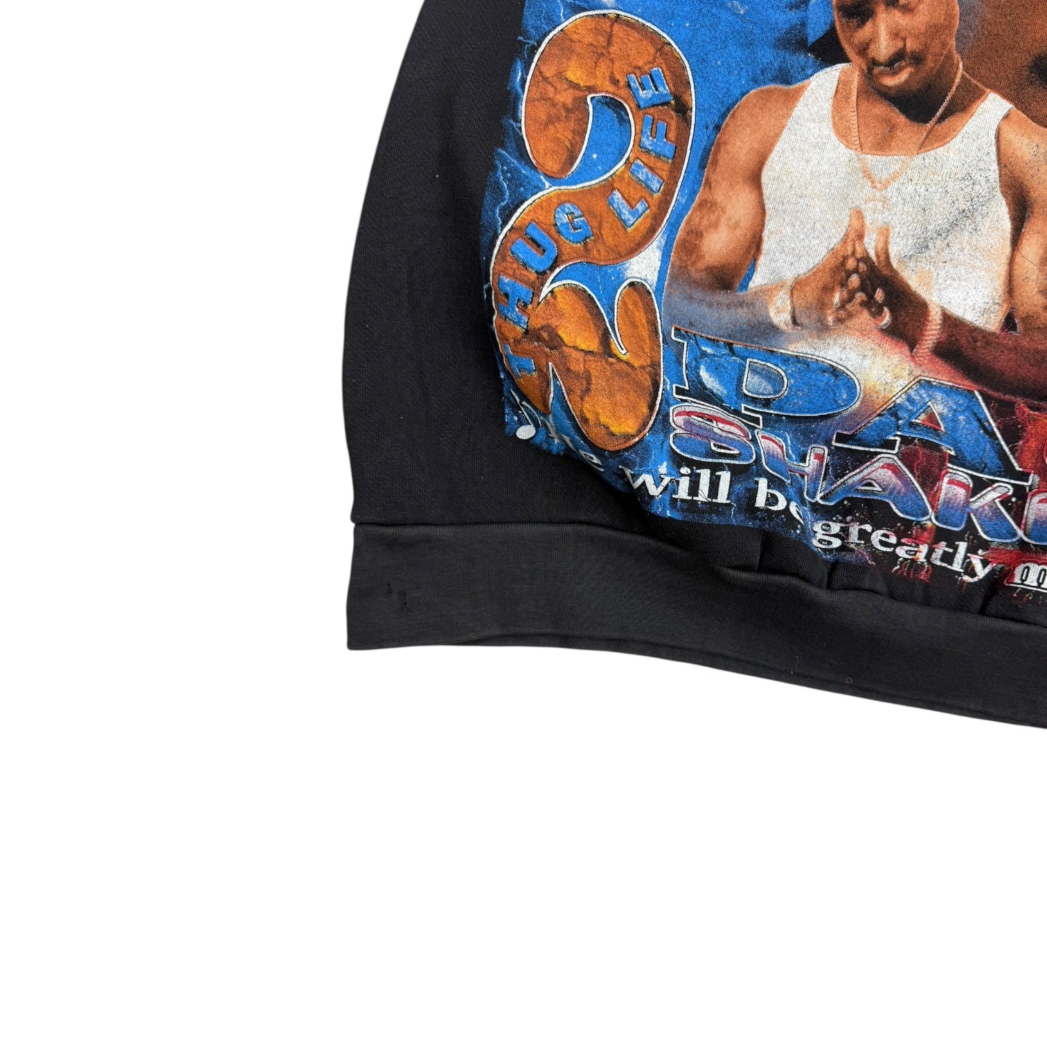 Vintage Tupac Shakur All Eyes On Me Memorial Crewneck Black