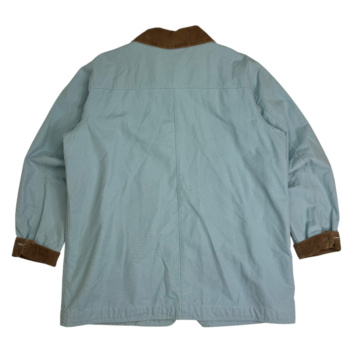 (W) Vintage L.L. Bean Canvas Chore Coat Light Blue