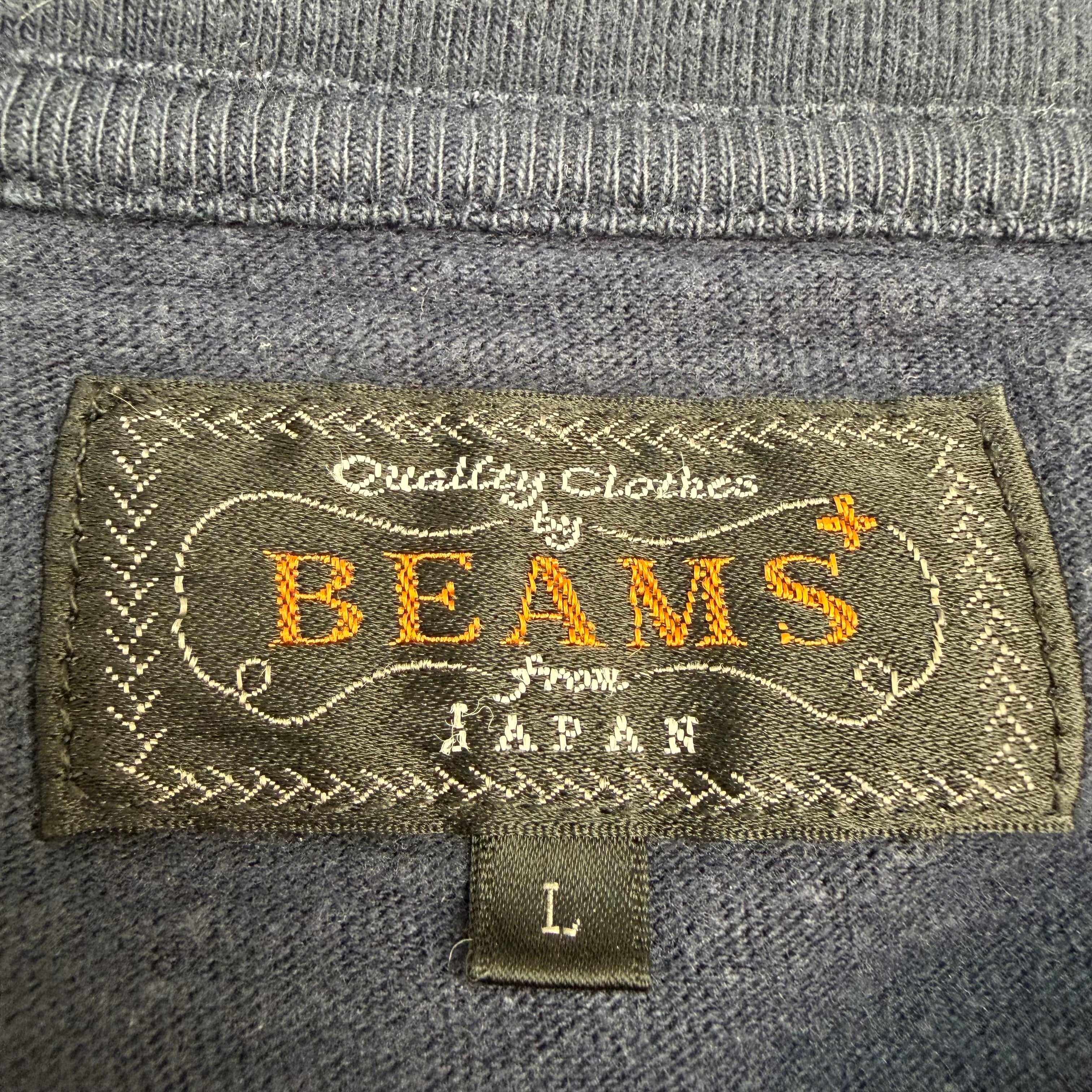 Beams Japan Striped Pocket Tee Navy/Green
