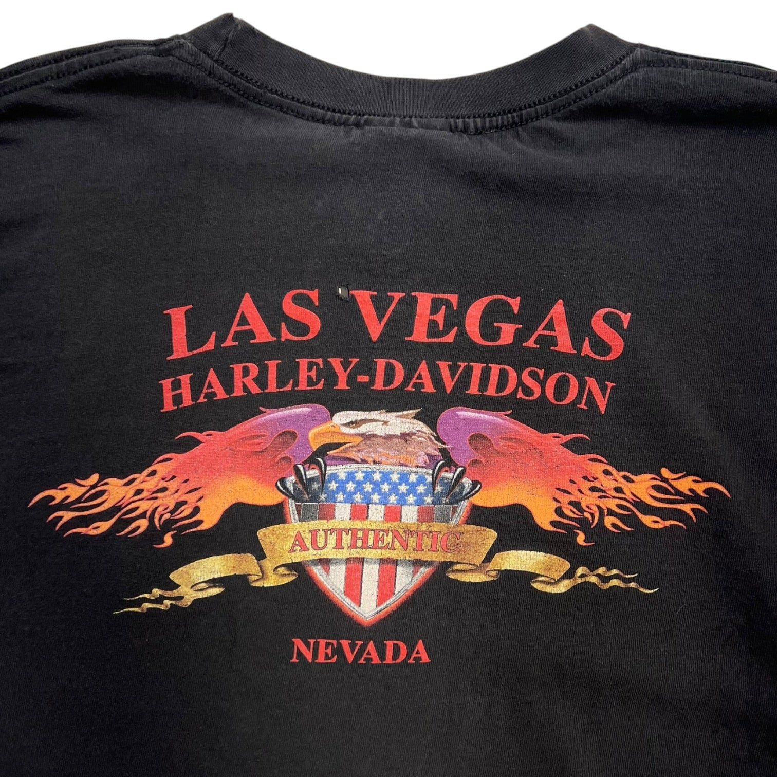 Vintage Harley Davidson Las Vegas, Nevada Long Sleeve T-Shirt Black