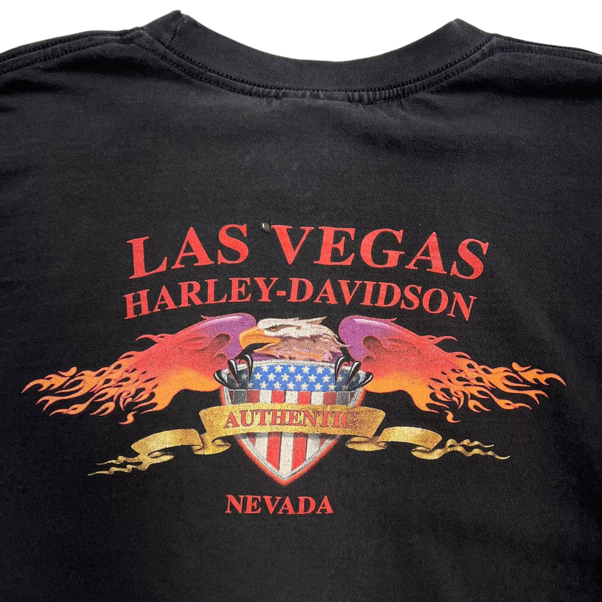 Vintage Harley Davidson Las Vegas, Nevada Long Sleeve T-Shirt Black