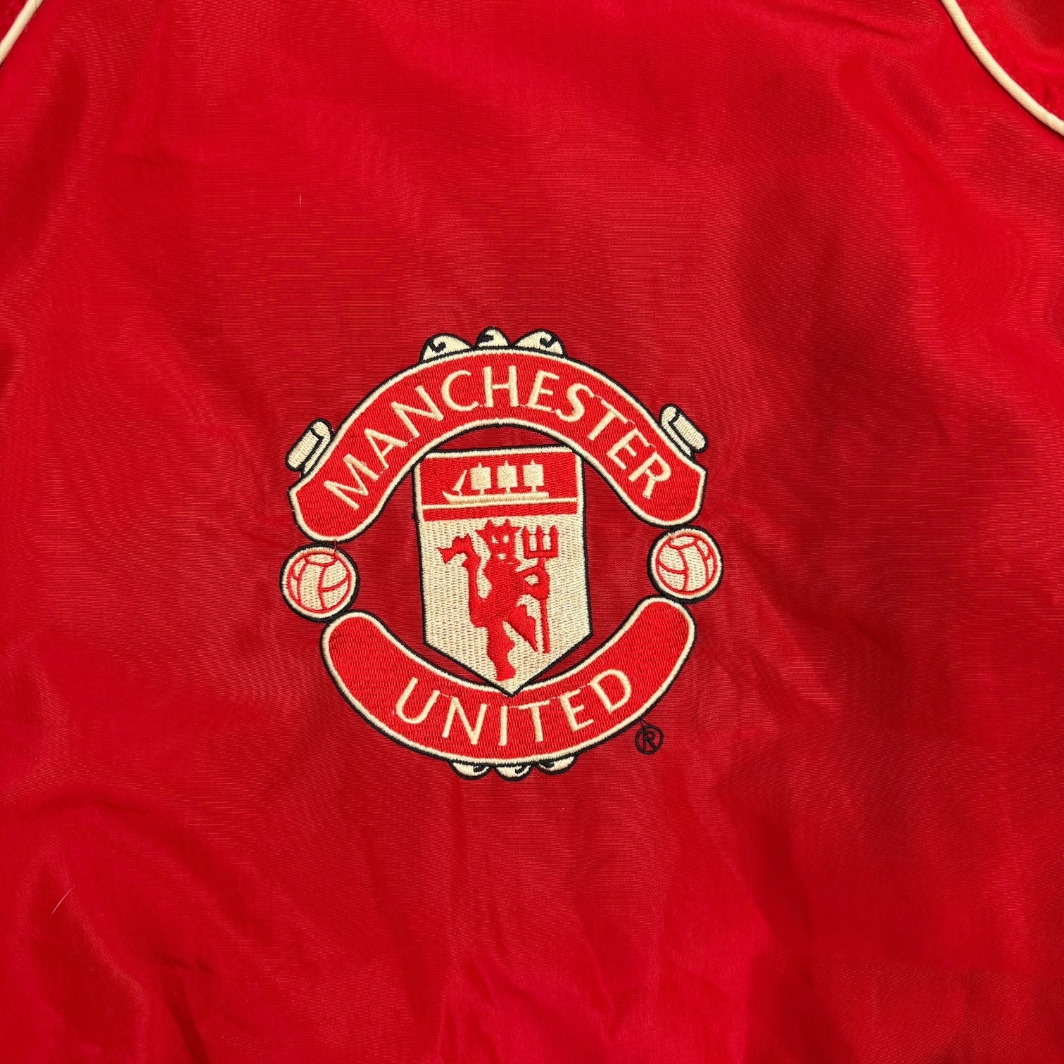 Vintage Manchester United Football Jacket Red