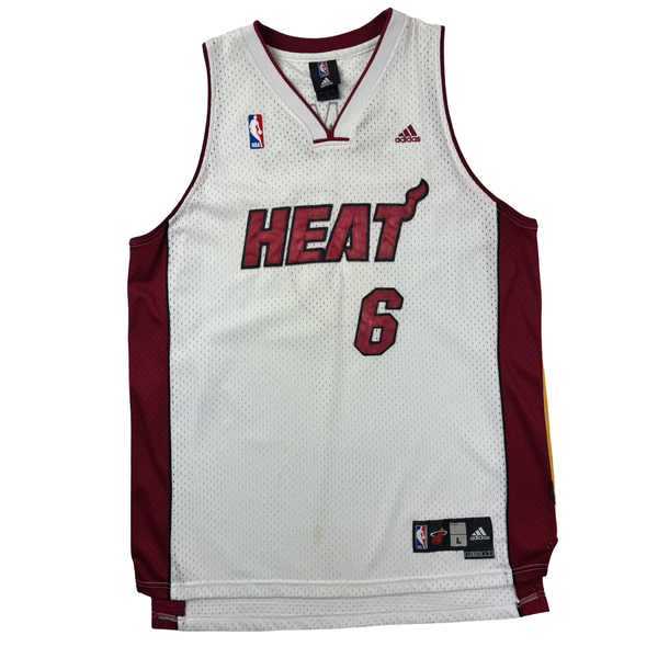 Vintage Adidas Miami Heat Lebron James NBA Jersey