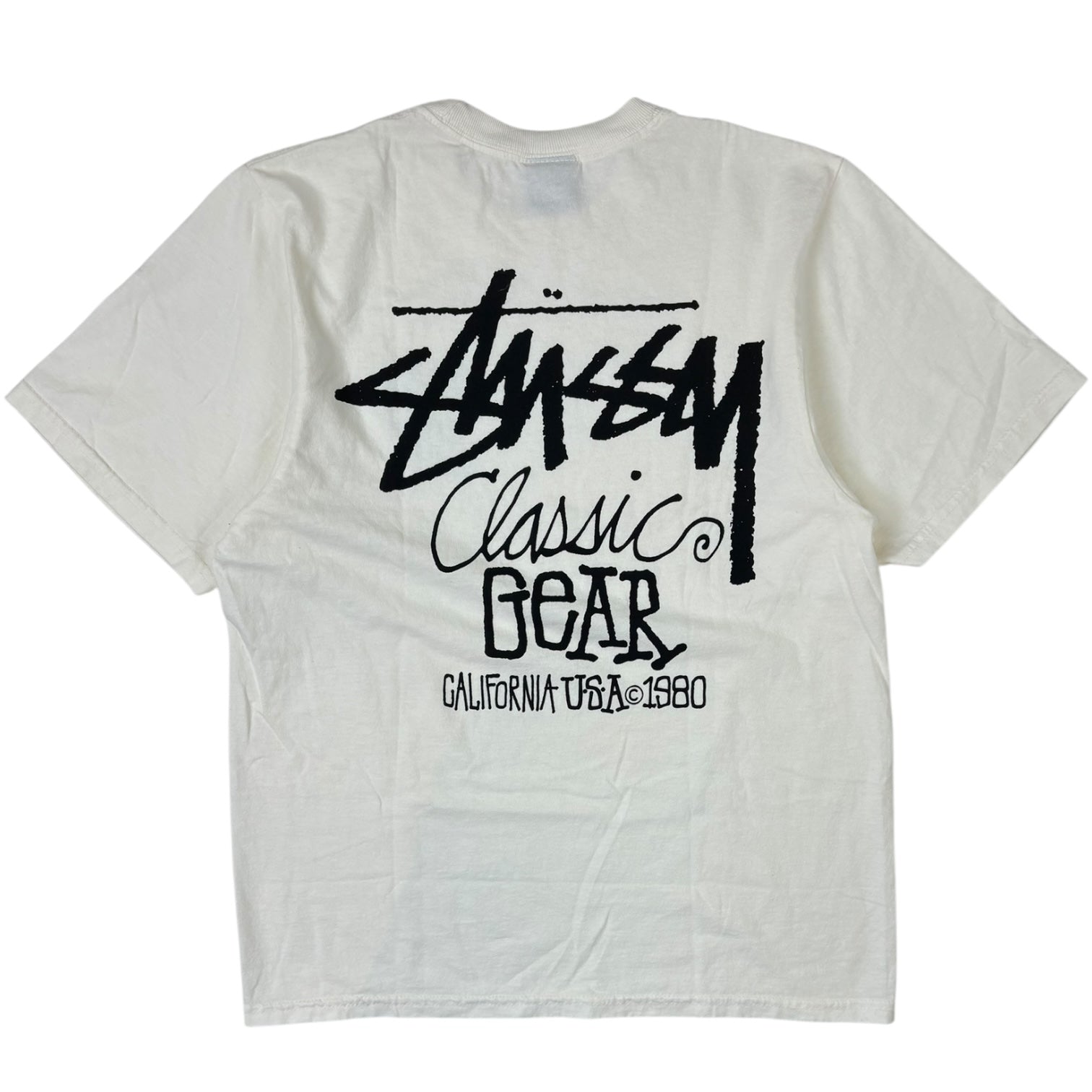 Stussy Classic Gear Pigment Dyed T-Shirt Natural