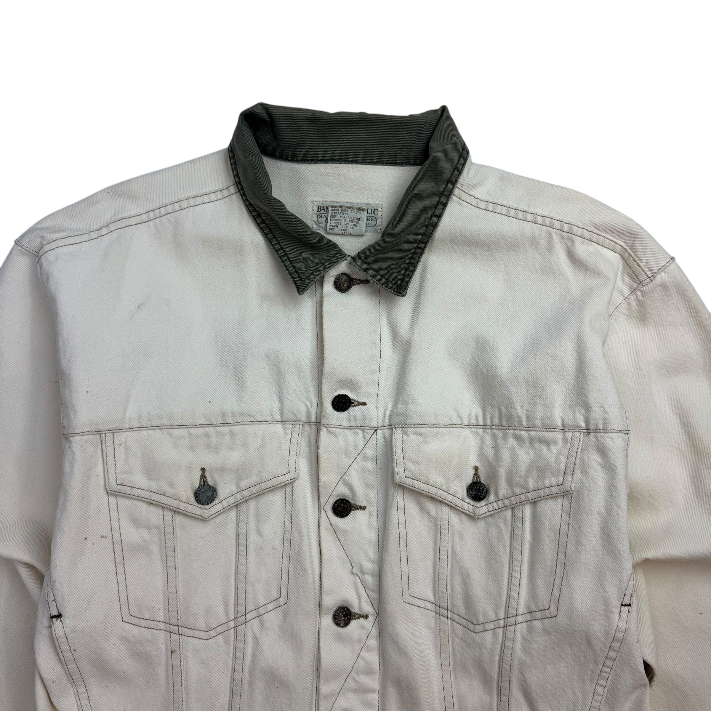 Vintage Banana Republic Denim Jacket White