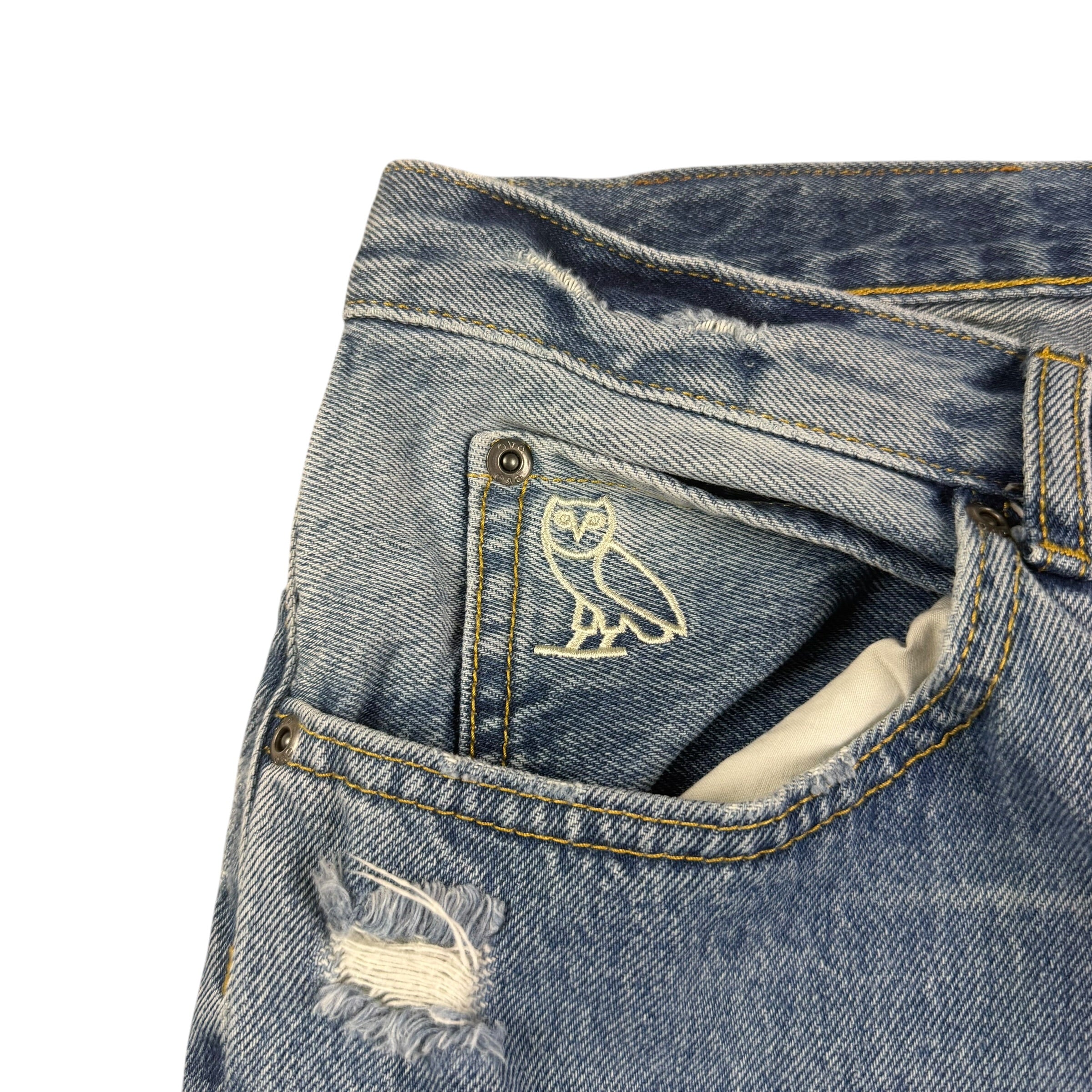 OVO Light Wash Denim Jeans Blue