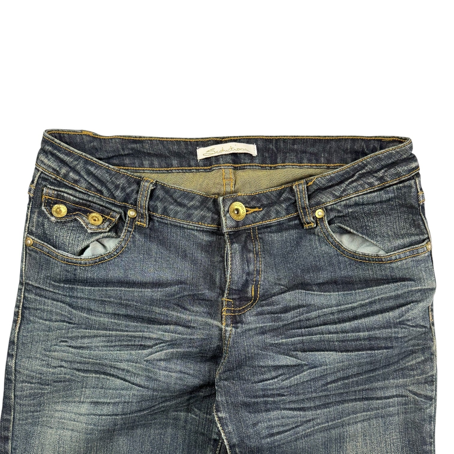 (W) Vintage Seductions Denim Pants Dark Wash