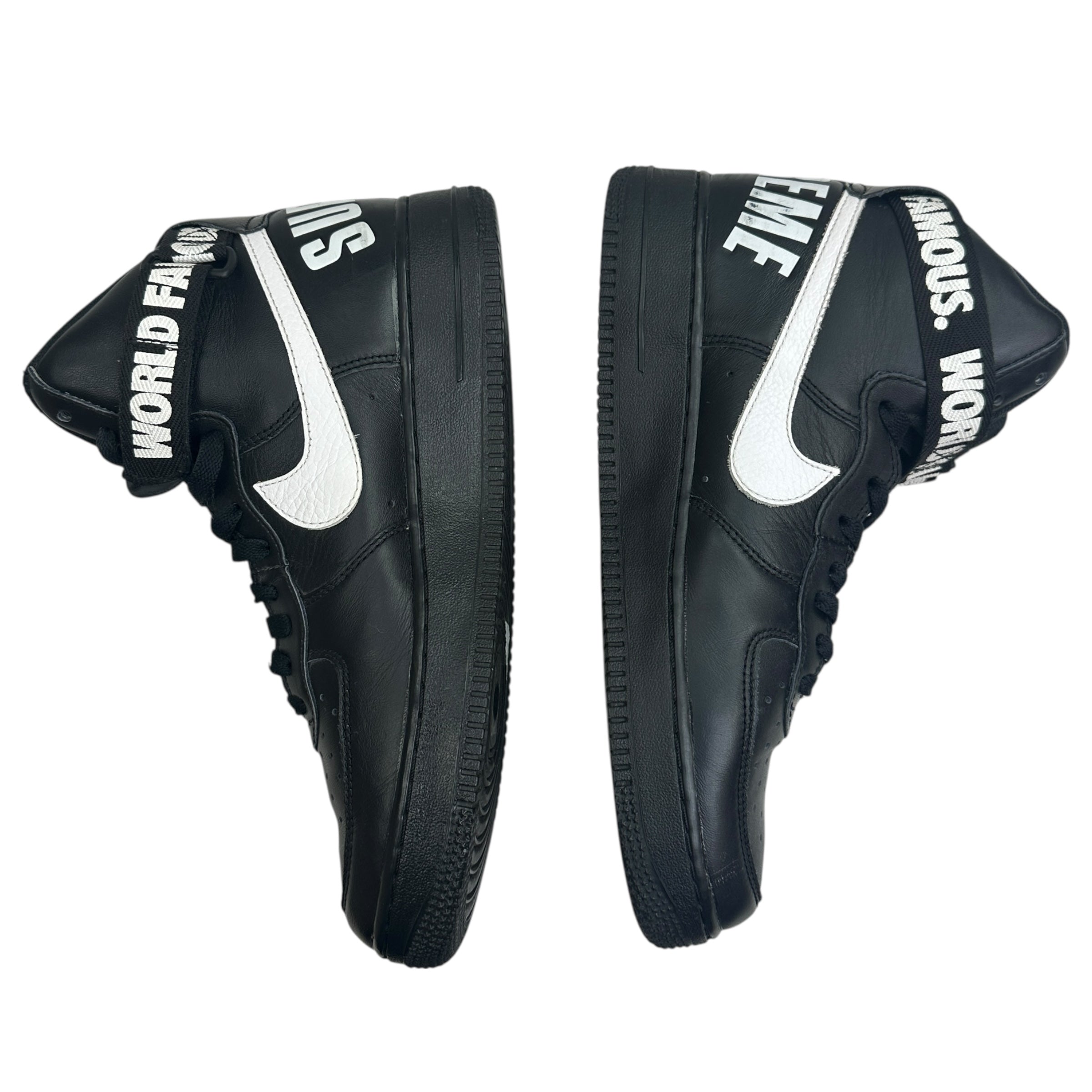 Supreme x Nike Air Force 1 High World Famous Black