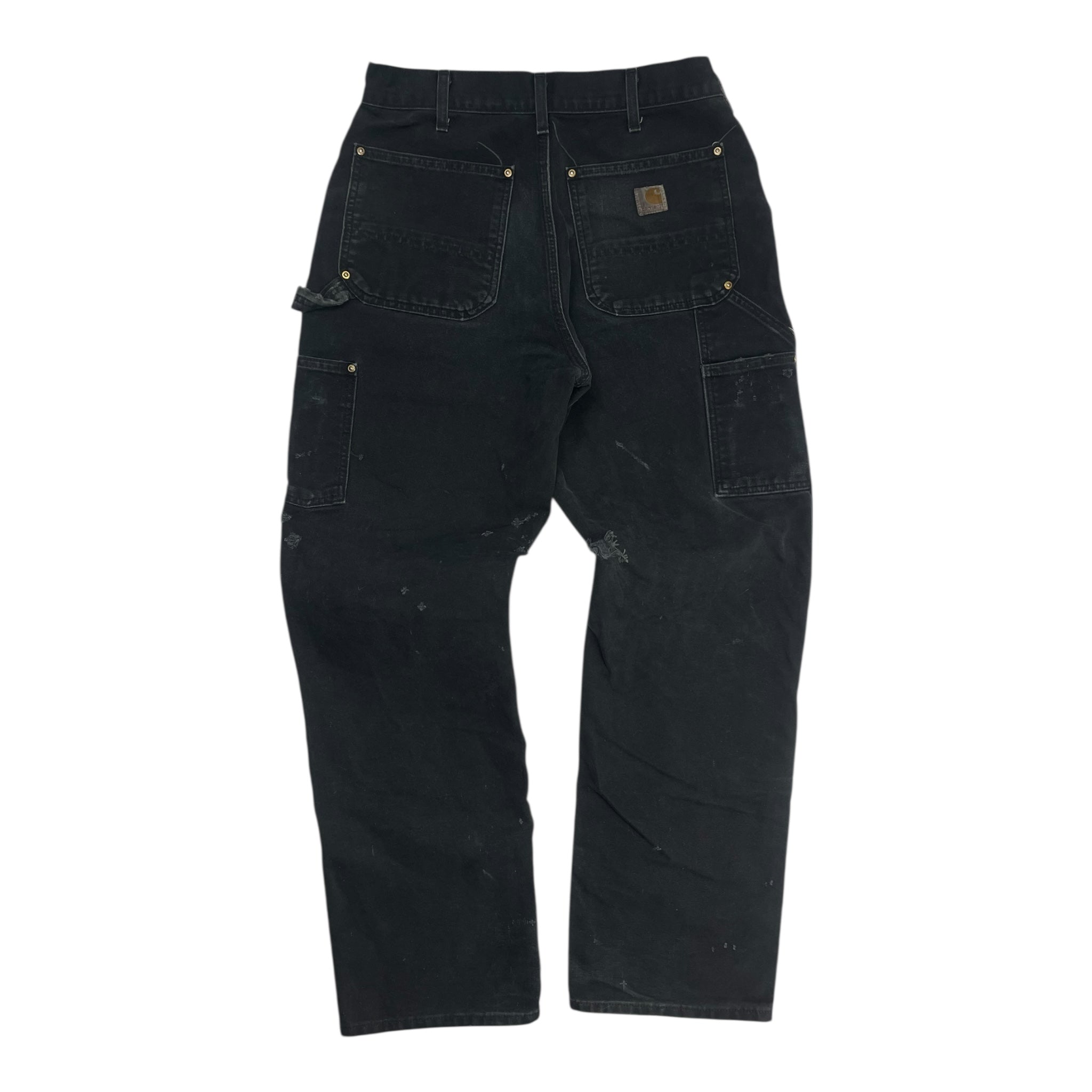 Vintage Carhartt Double Knee Bottoms Washed Black