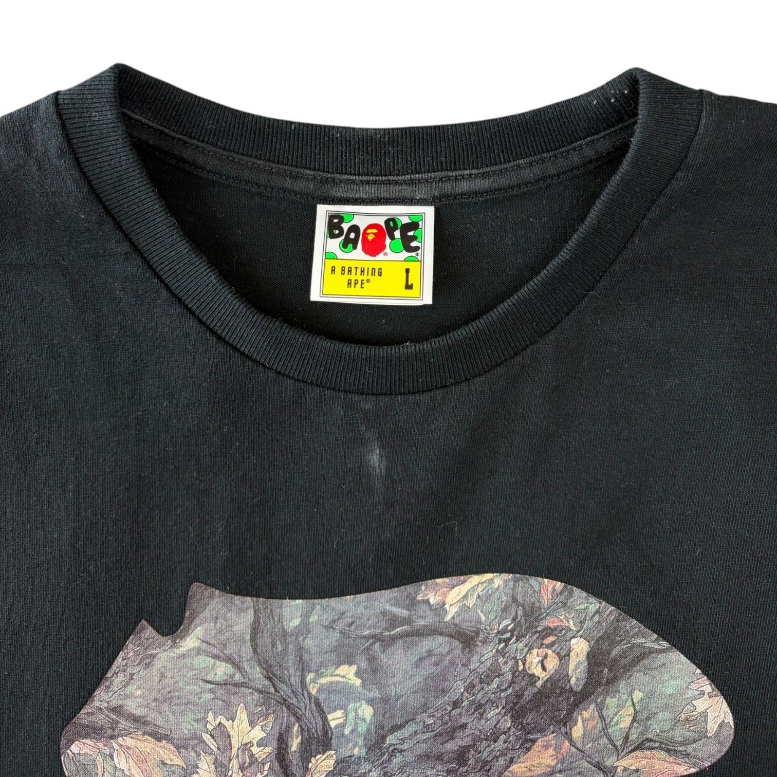 Bape Tree Edge Ape Face T-Shirt Black
