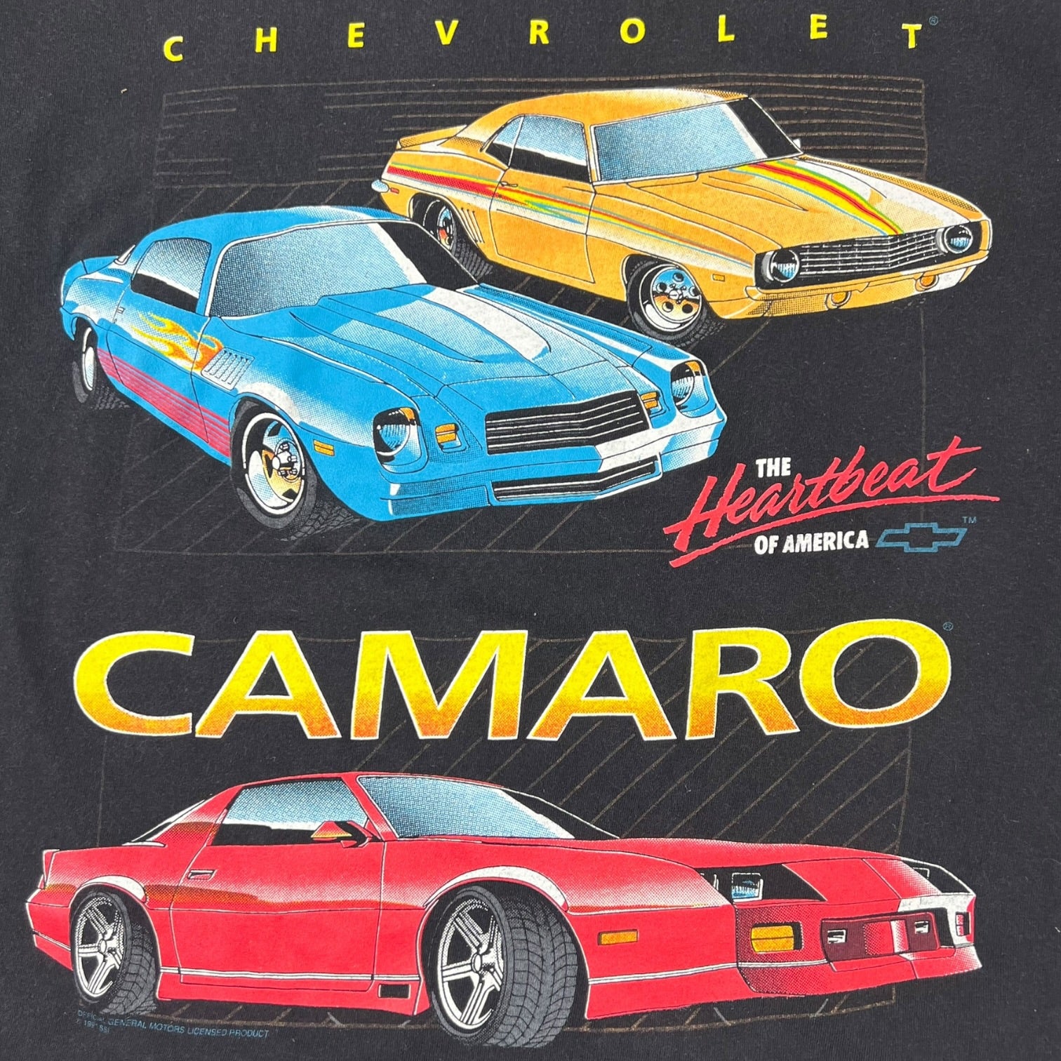 Vintage Chevrolet Camaro T-Shirt Black