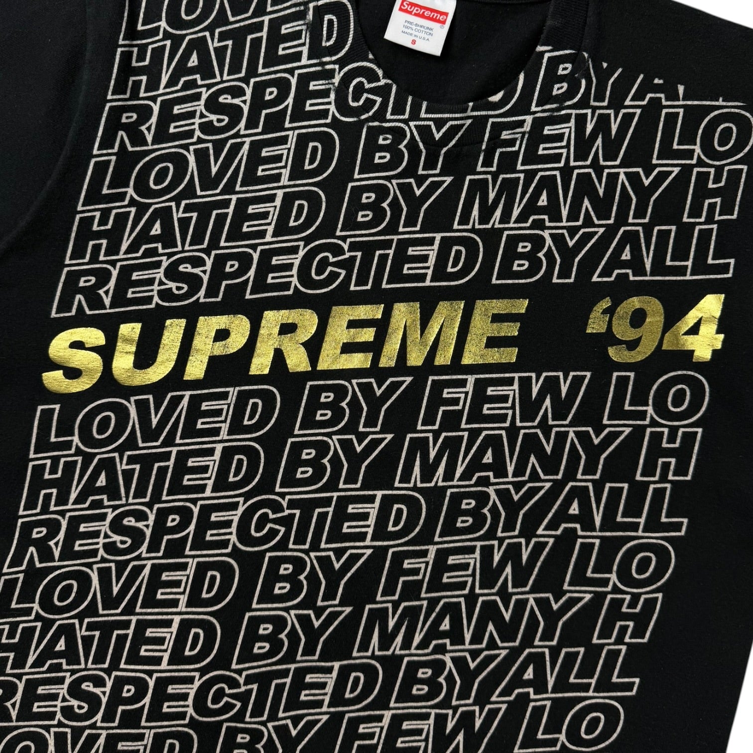 Supreme Respected T-Shirt Black