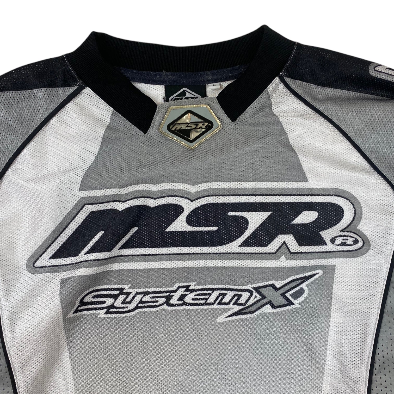 Vintage MSR Motocross Jersey Silver