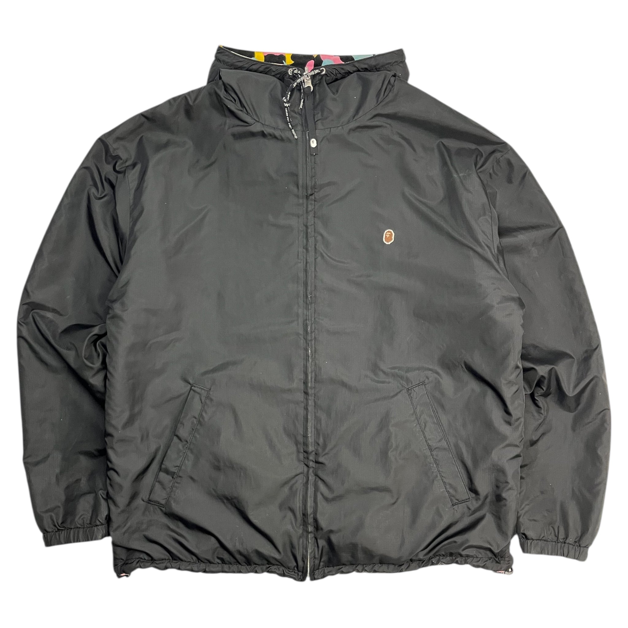 A Bathing Ape Cotton Candy Camo Reversible Pocket Zip Up Jacket