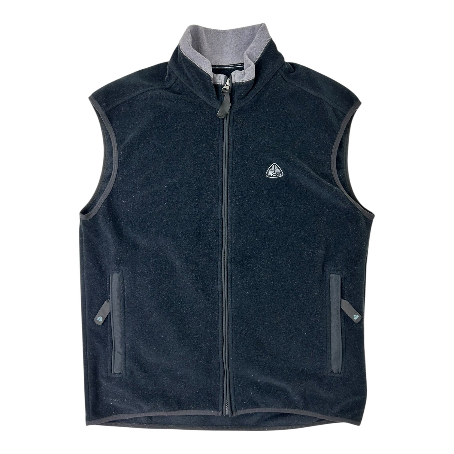 Vintage Nike Acg Polar Fleece Vest Black