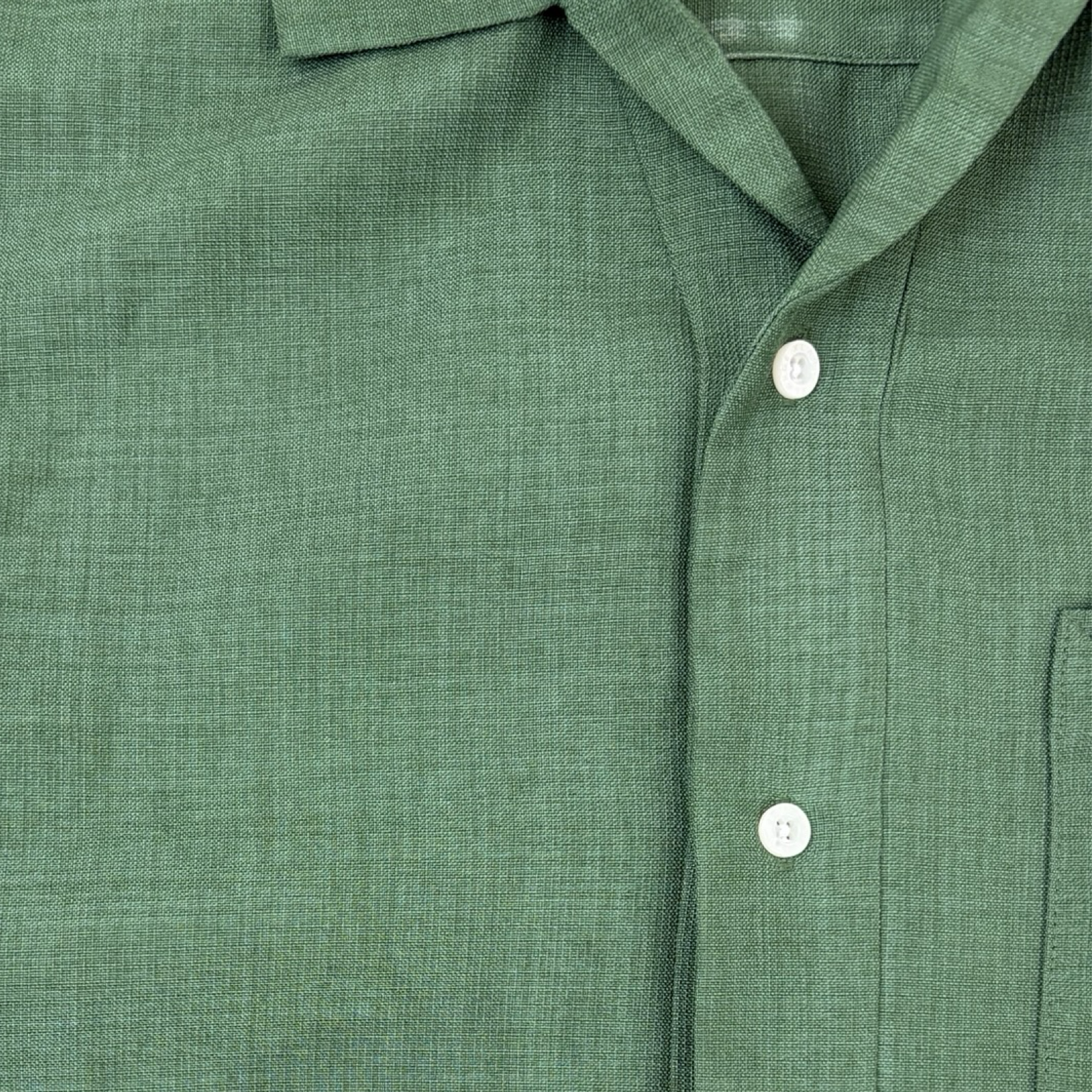 XLARGE Drawing Logo Short Sleeve Button Up Green
