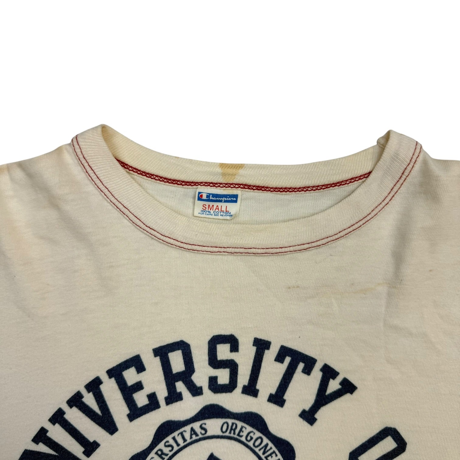 1970s University Of Oregon L/S Tee White