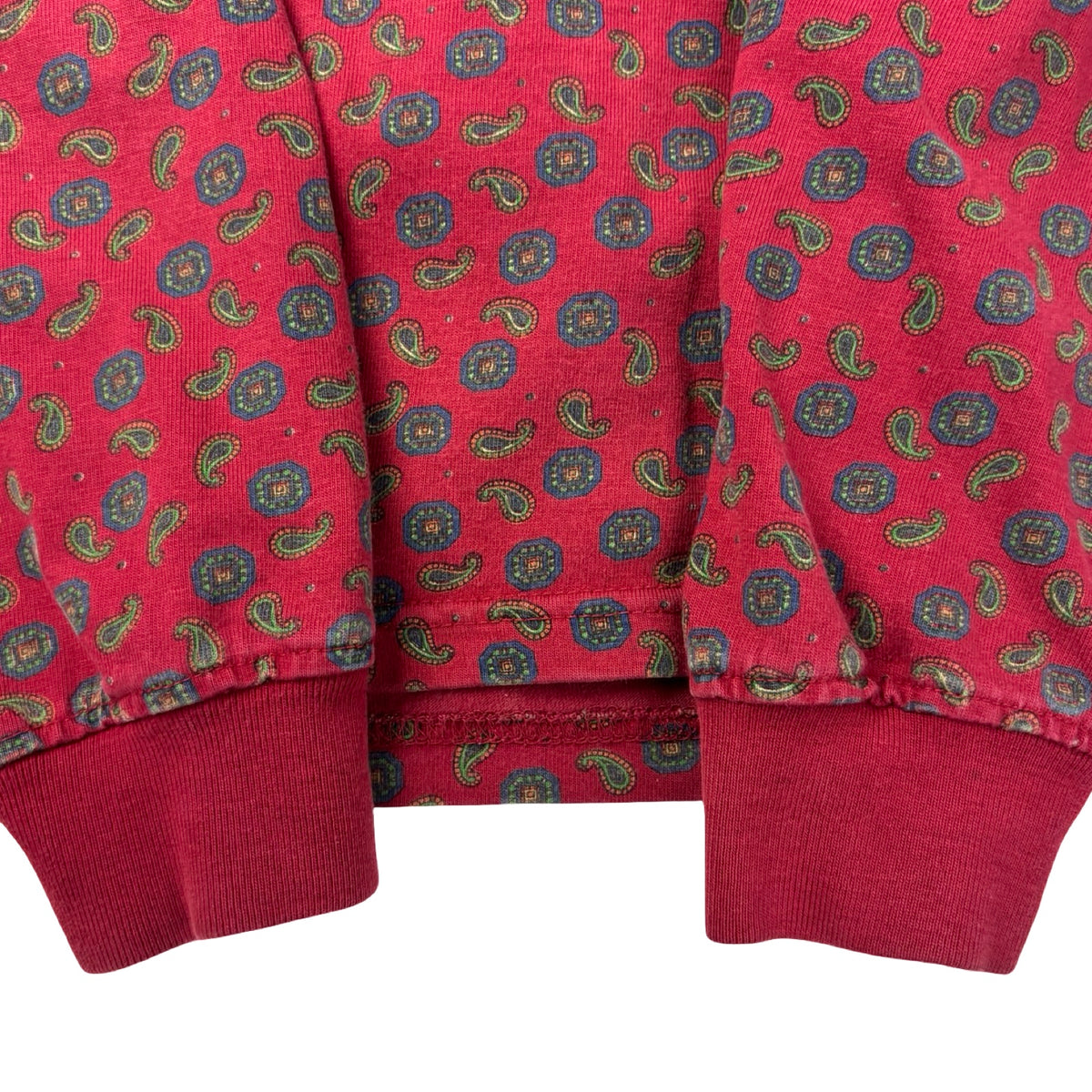 Stussy Paisley Rugby L/S Polo Cardinal