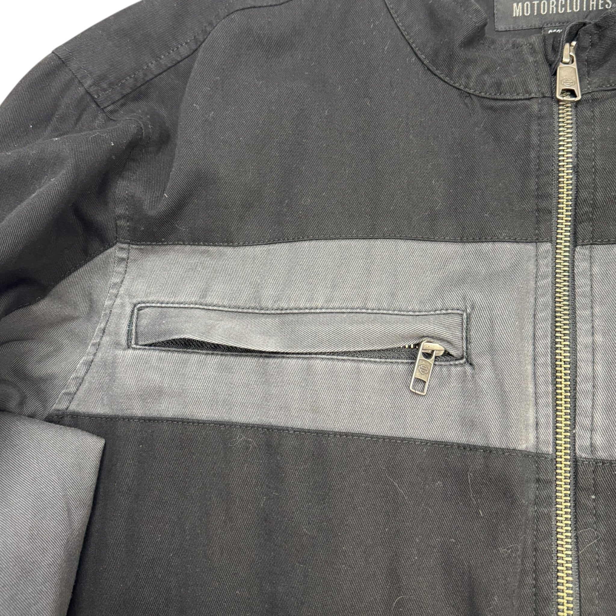 Vintage Harley Davidson Light Canvas Zip Jacket