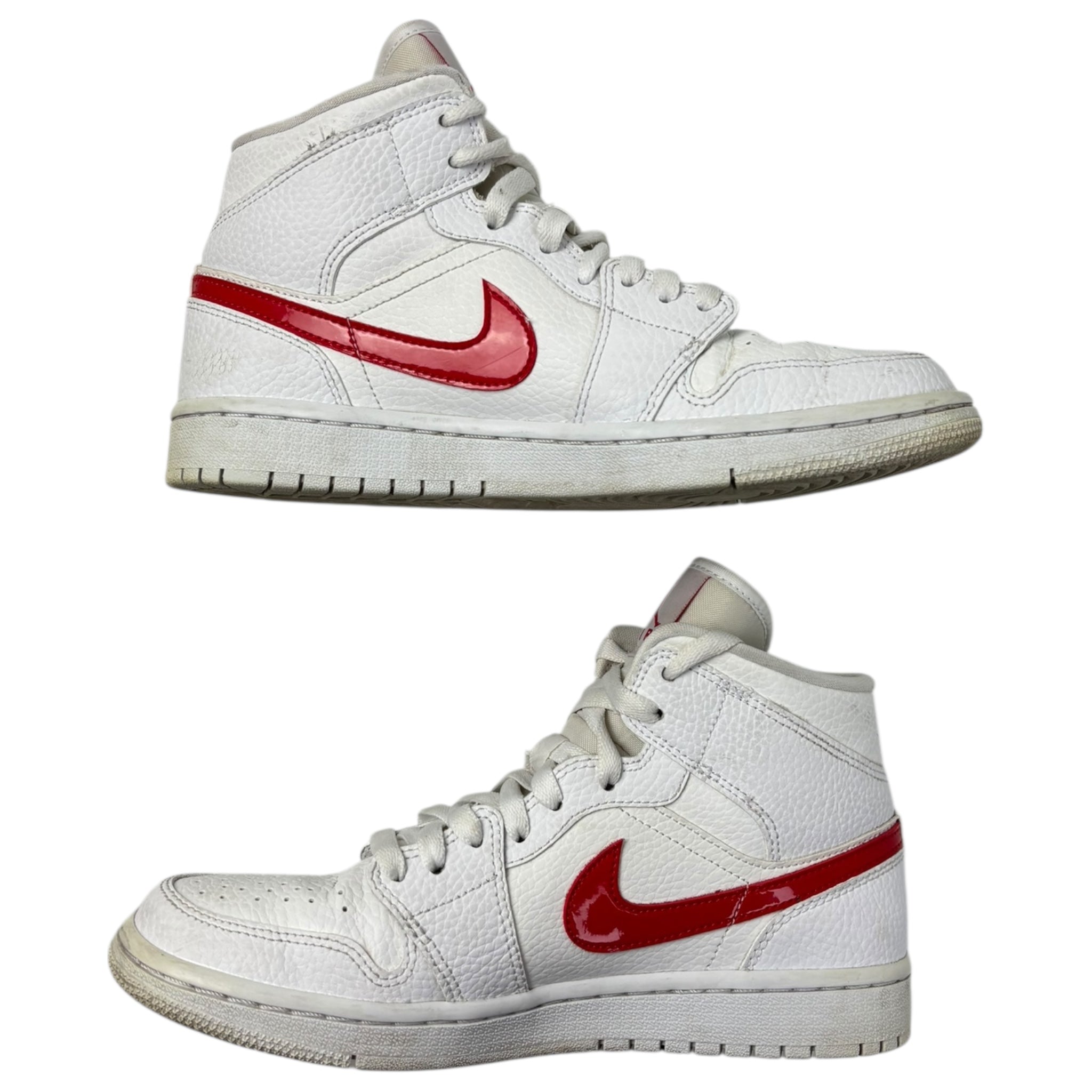 Jordan 1 Mid White University Red (W) (Used)