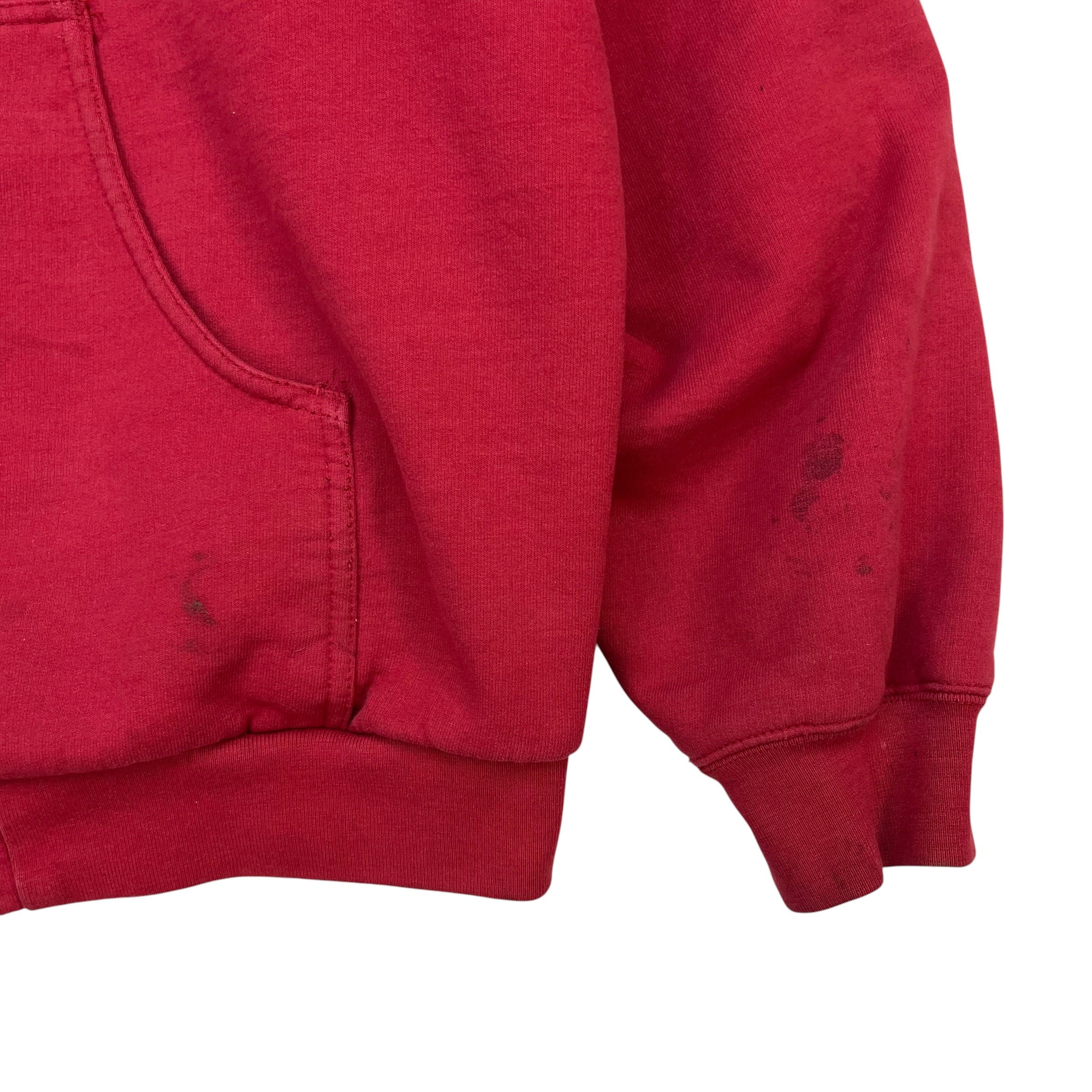 Vintage Carhartt Insulated Hoodie Crimson Red