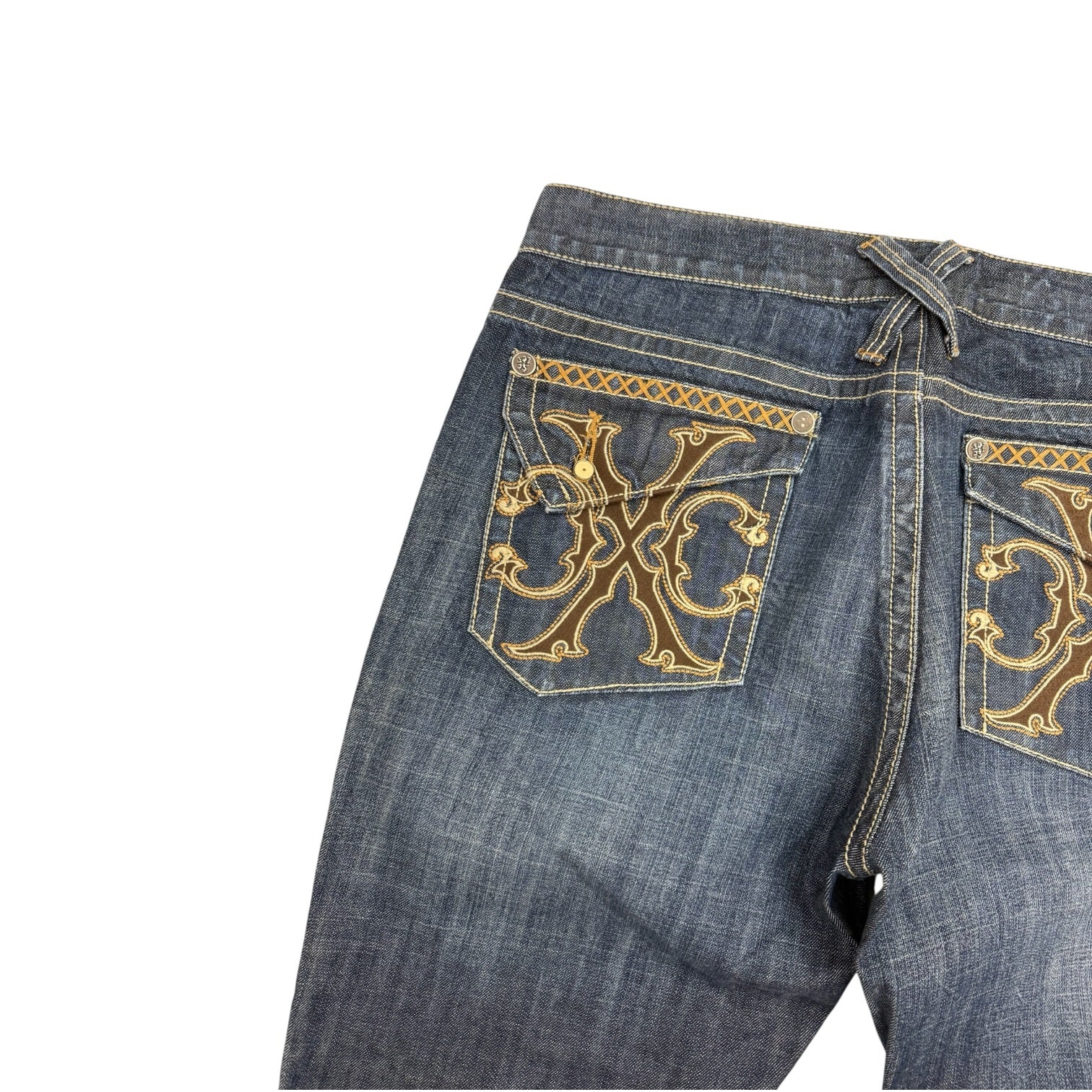 Vintage Y2K Xtreme Couture Denim Jeans Washed Navy