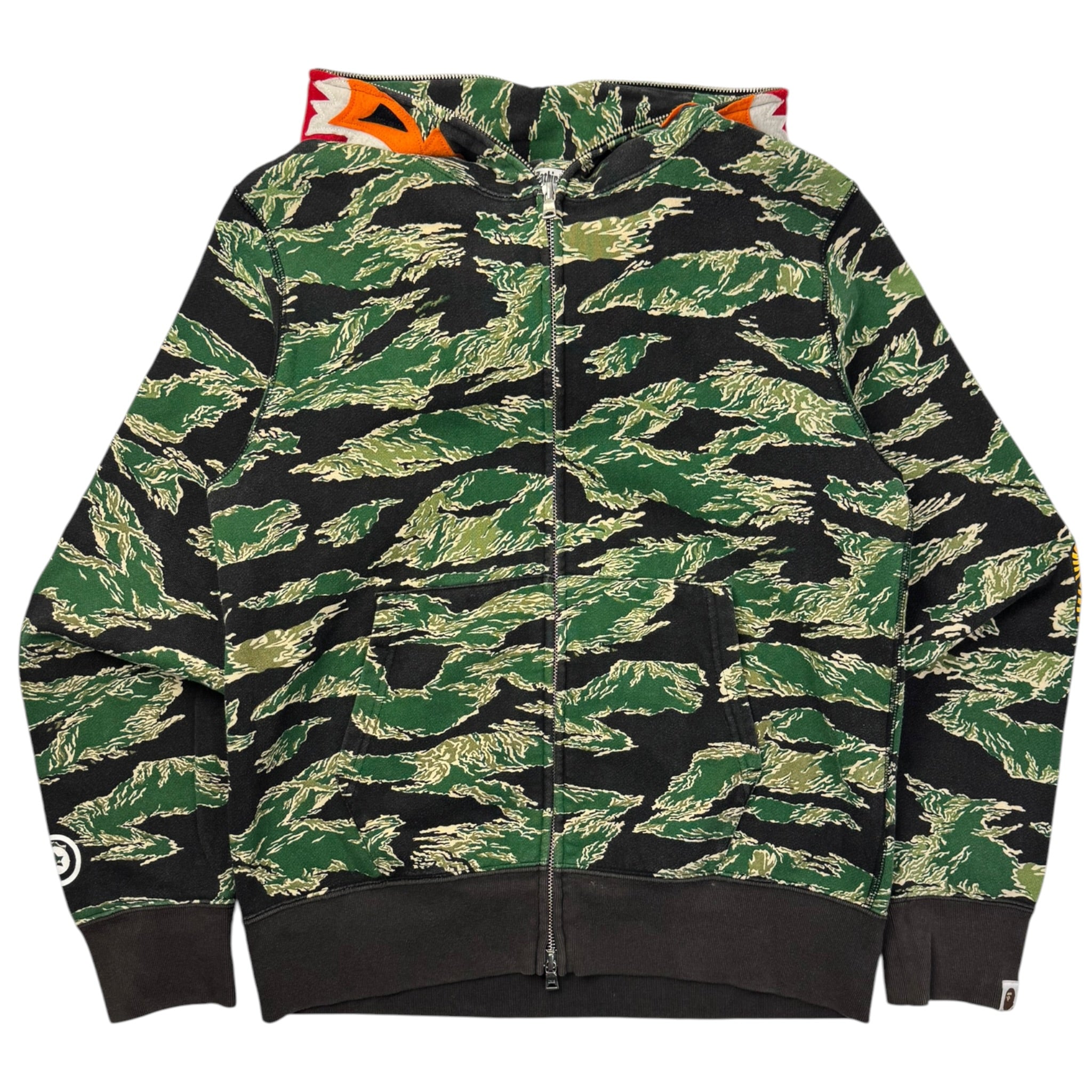 BAPE Tiger Camo Tiger Full Zip Hoodie Green
