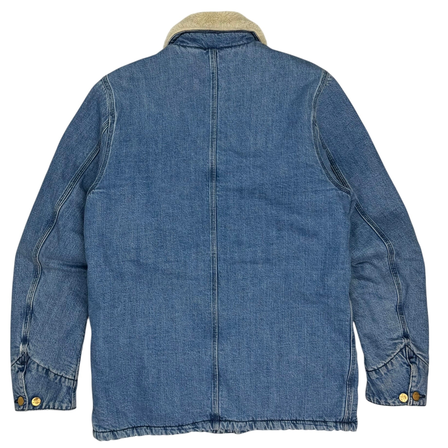 Carhartt WIP Phoenix Fleece Lined Coat Stoned Washed Blue