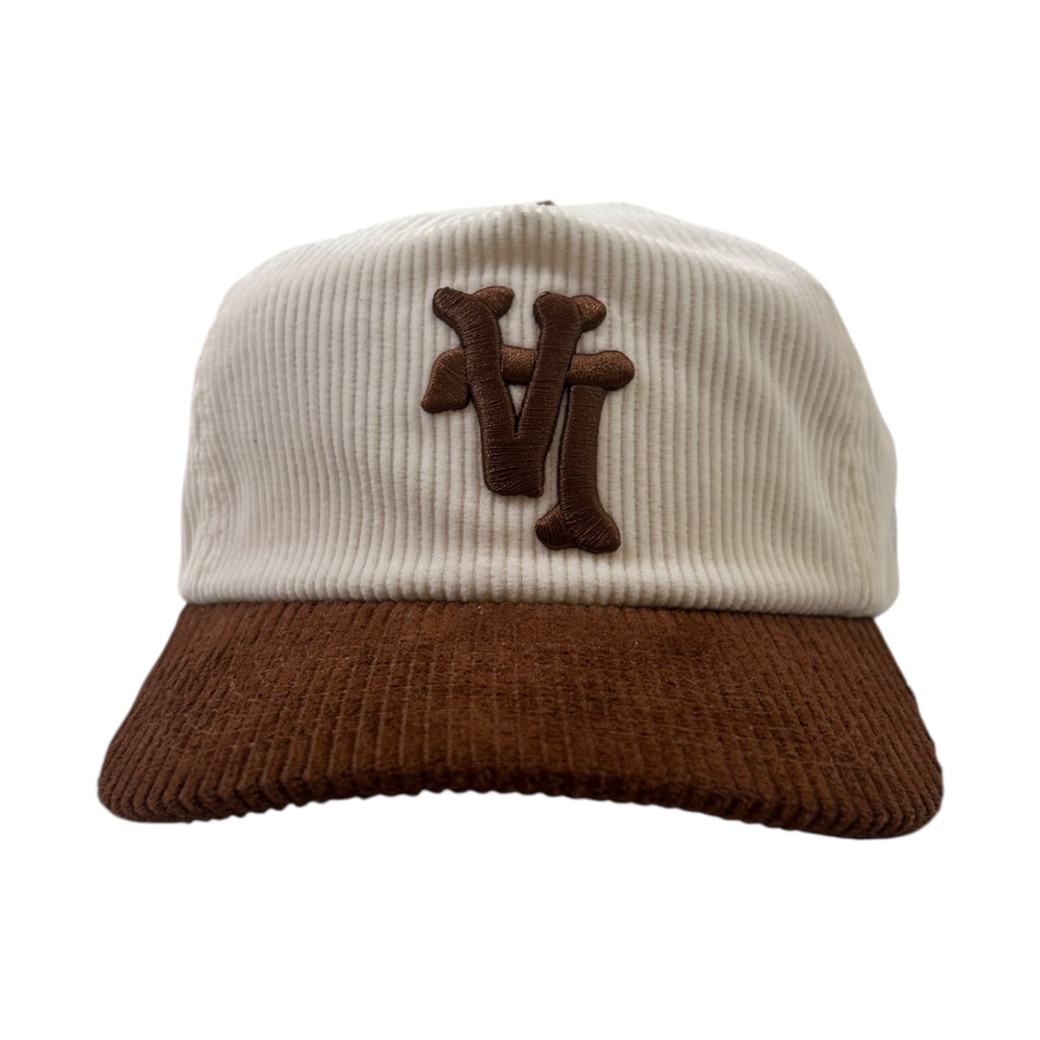 Kill The Hype LA Dodgers Corduroy SnapBack Hat Cream/Brown