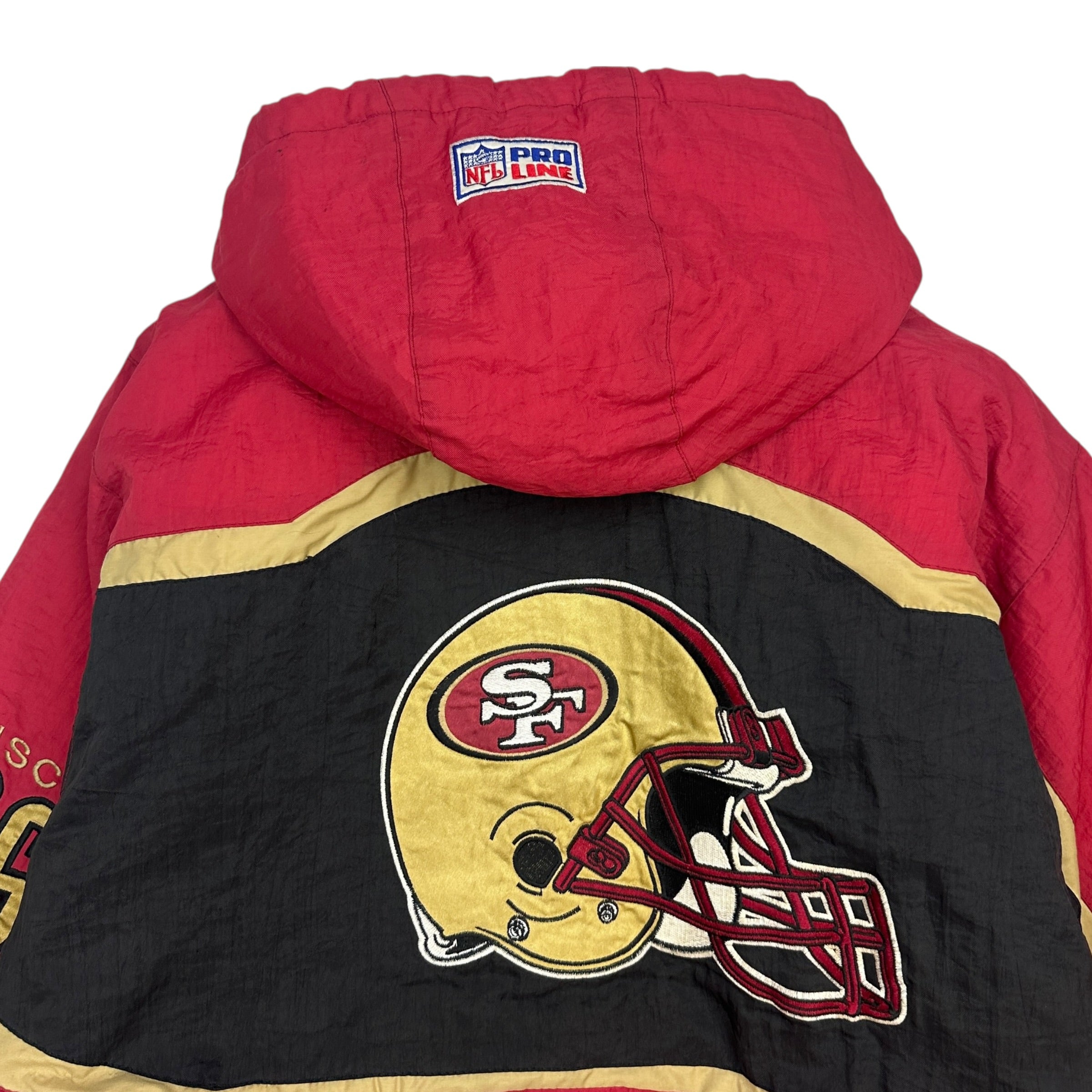Vintage Logo 7 San Francisco 49ers Anorak Jacket Red/Black