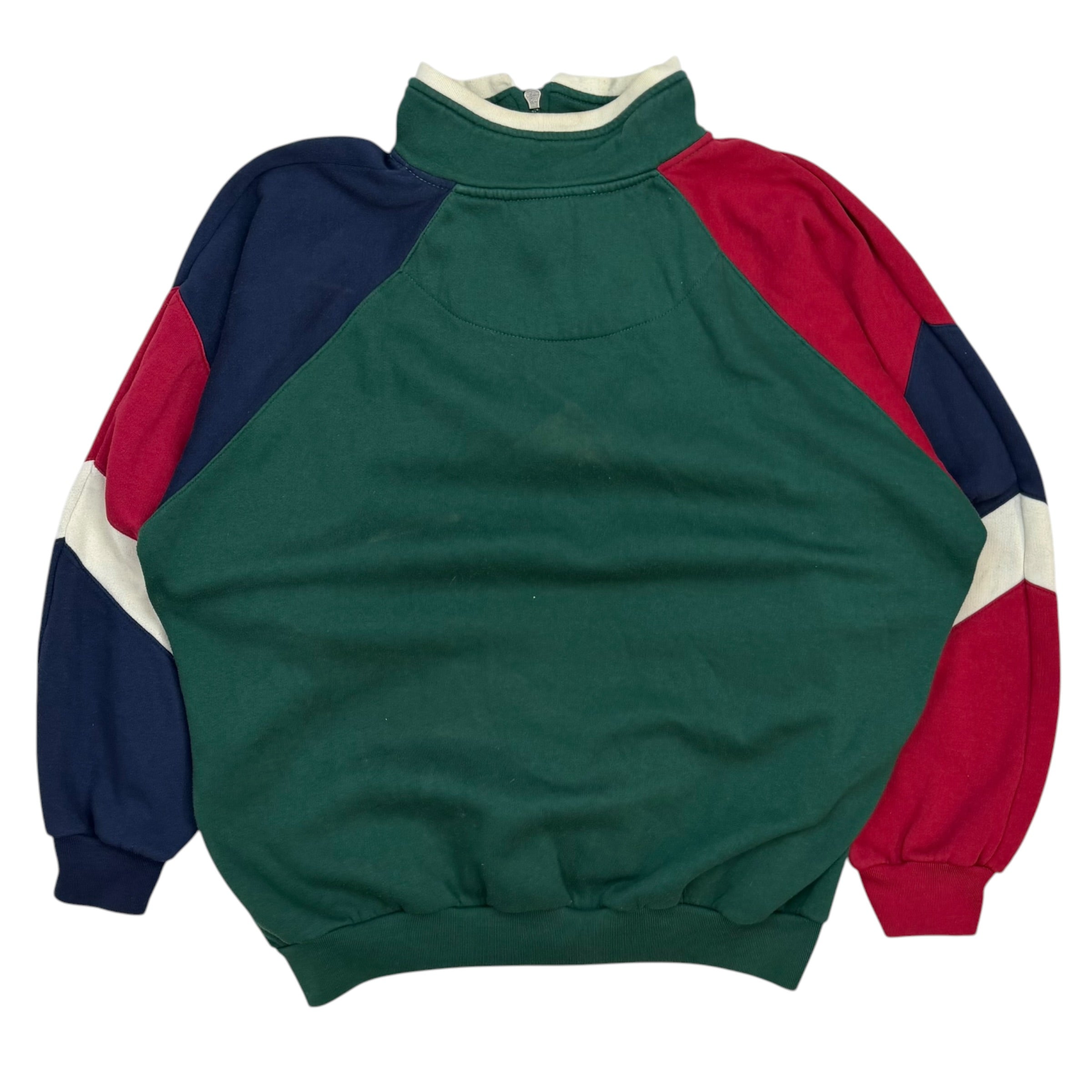 Vintage Christian Dior Quarter Zip Sweater Green