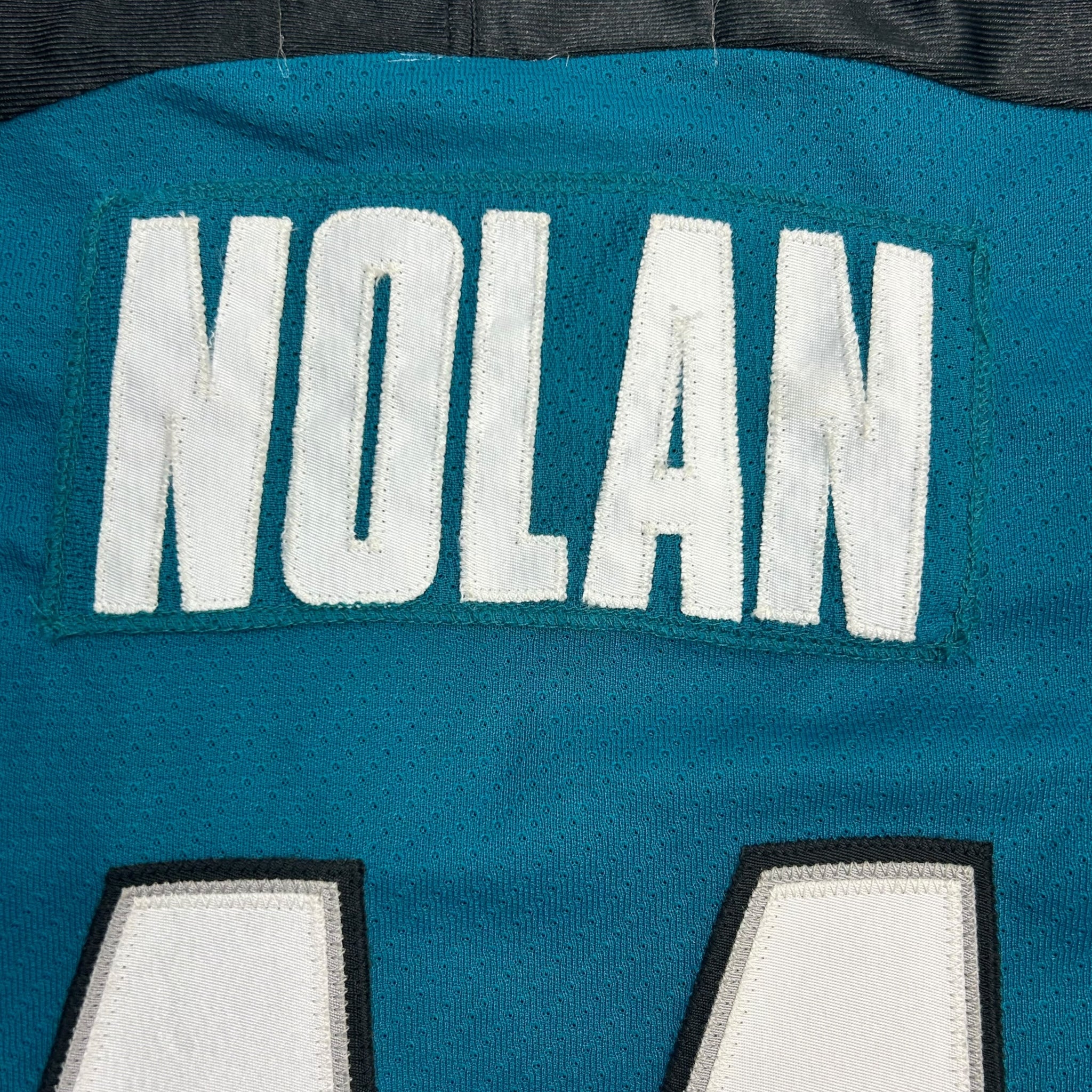 Vintage San Jose Sharks Owen Nolan Signed NHL Jersey