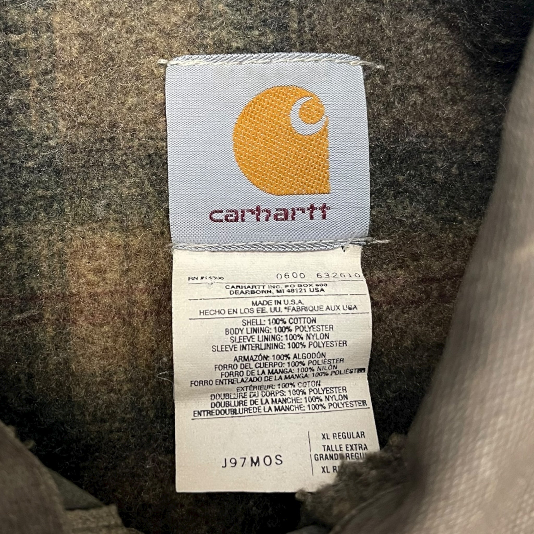 Carhartt Detroit J97MOS Work Jacket Moss