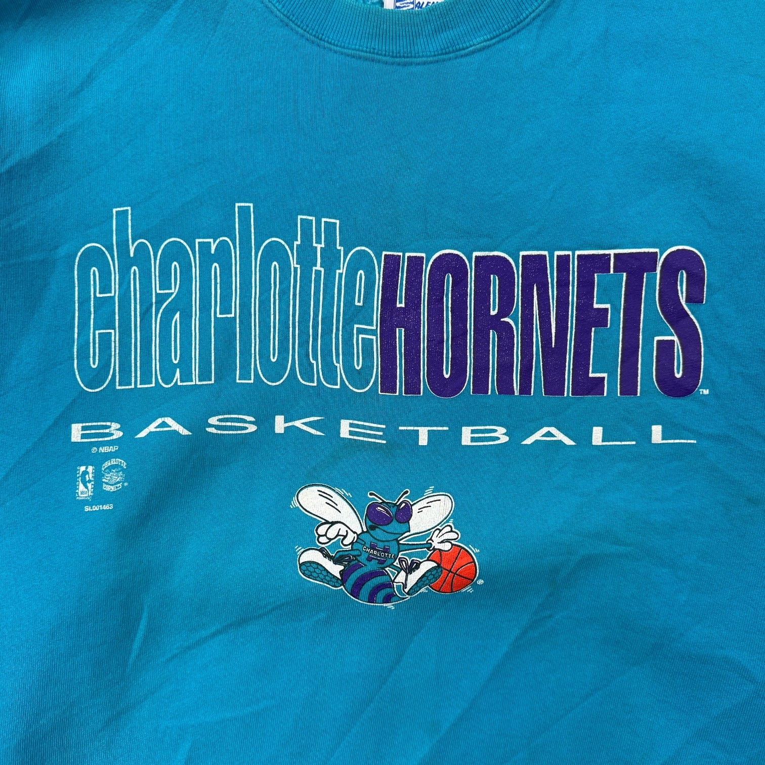 Vintage Charlotte Hornets Crewneck Turqoise